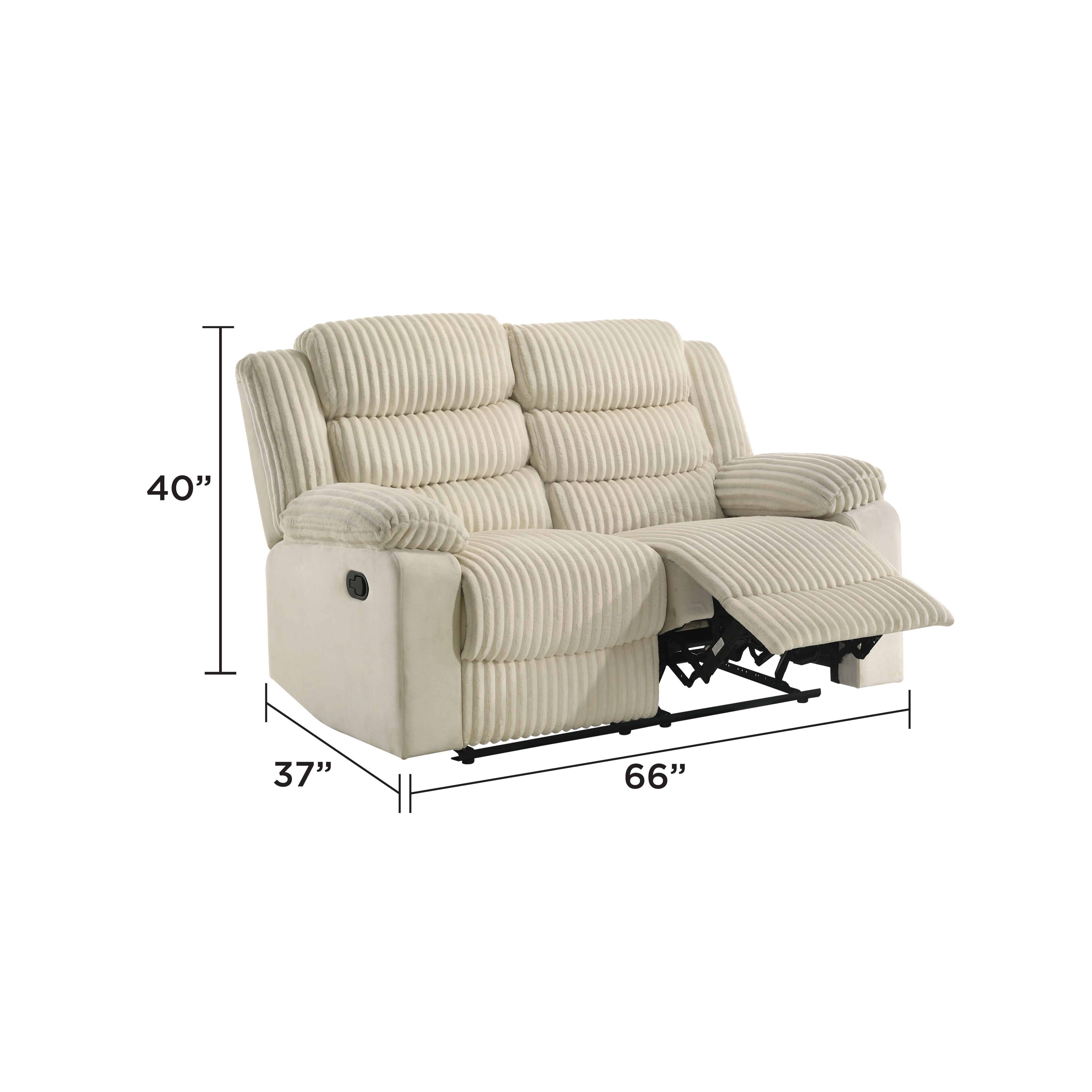 L3665 - Manual Recliner Comfy Sofa