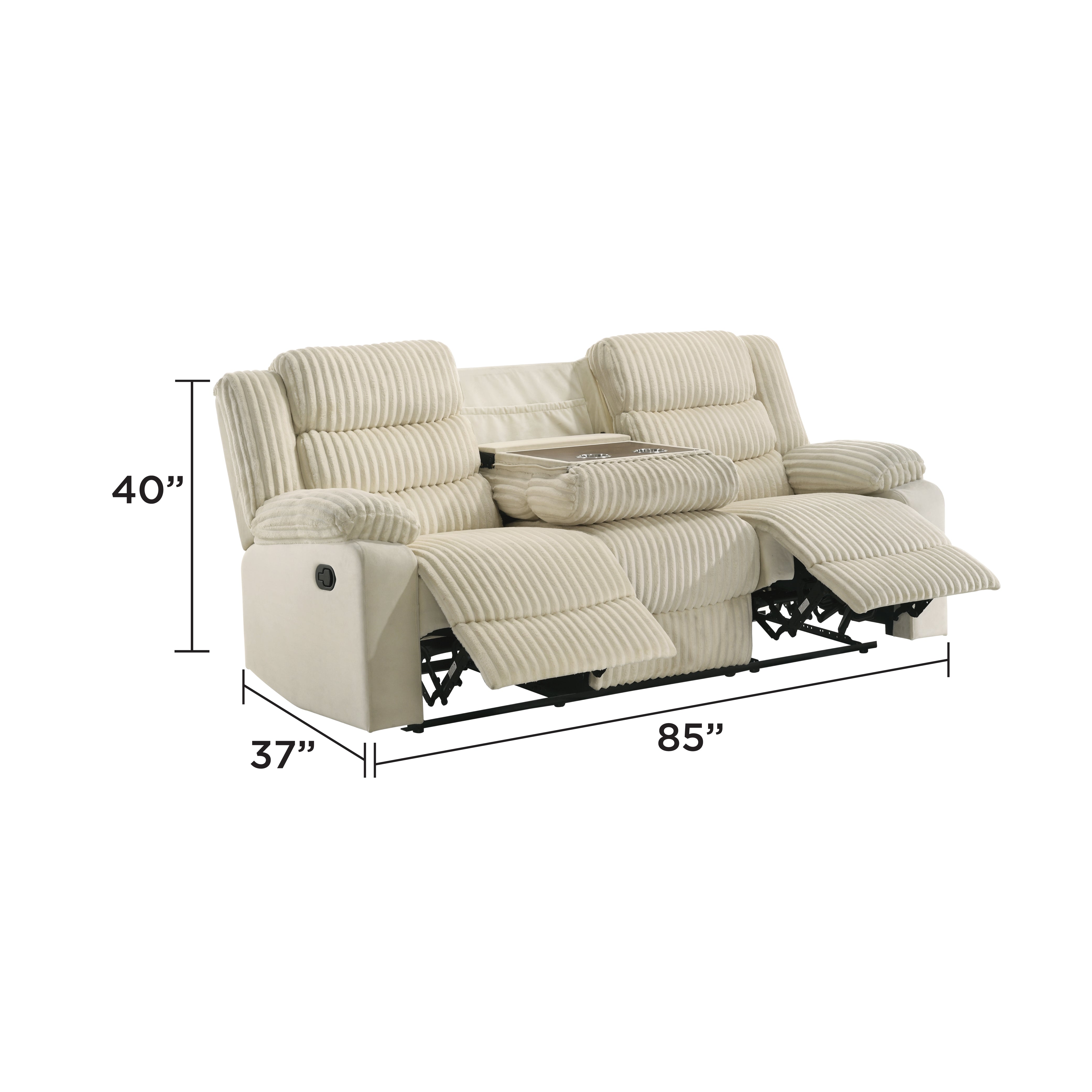 L3665 - Manual Recliner Comfy Sofa