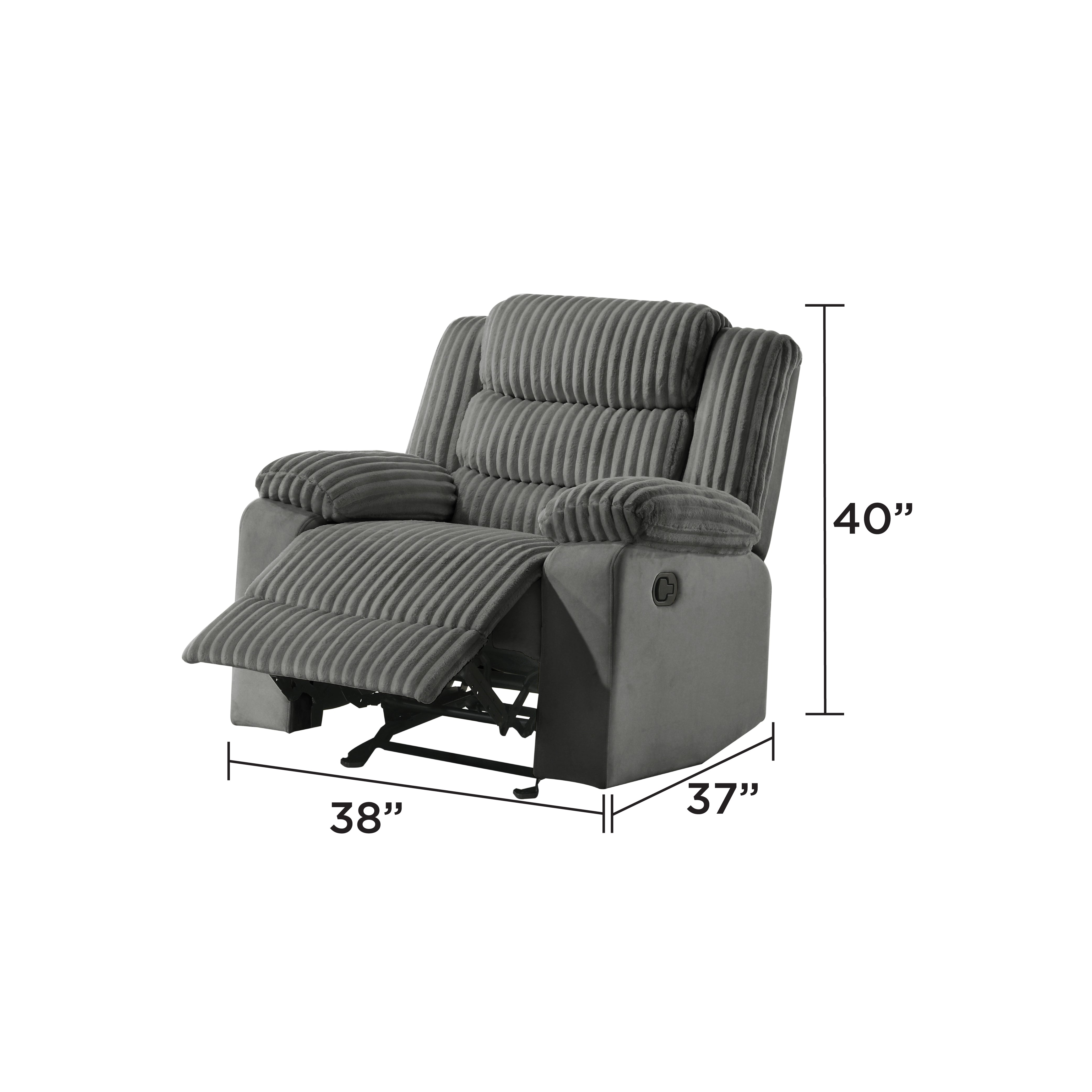 L3665 - Manual Recliner Comfy Sofa
