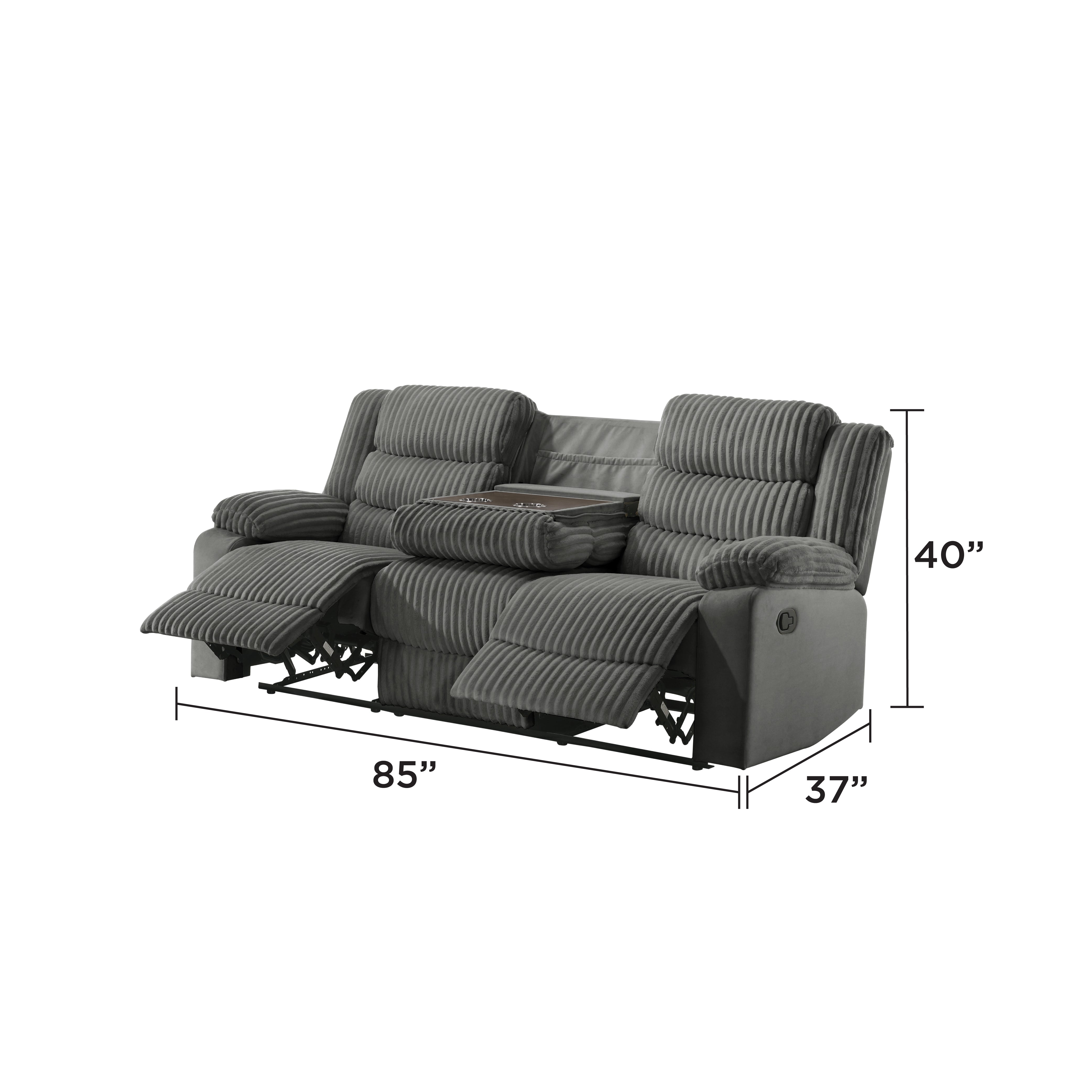 L3665 - Manual Recliner Comfy Sofa