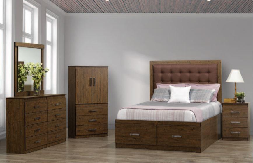Modern Rustic 6Pc Bedroom Set - NB175 - Furniture Empire