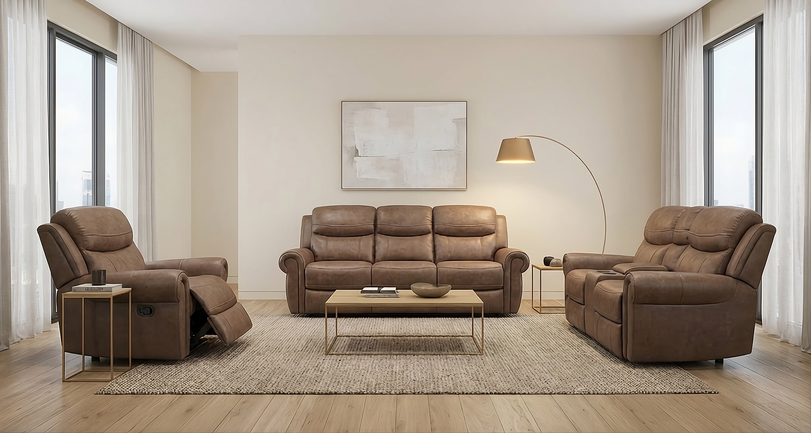 Manual Recliner Set 3 pcs - SUPRA