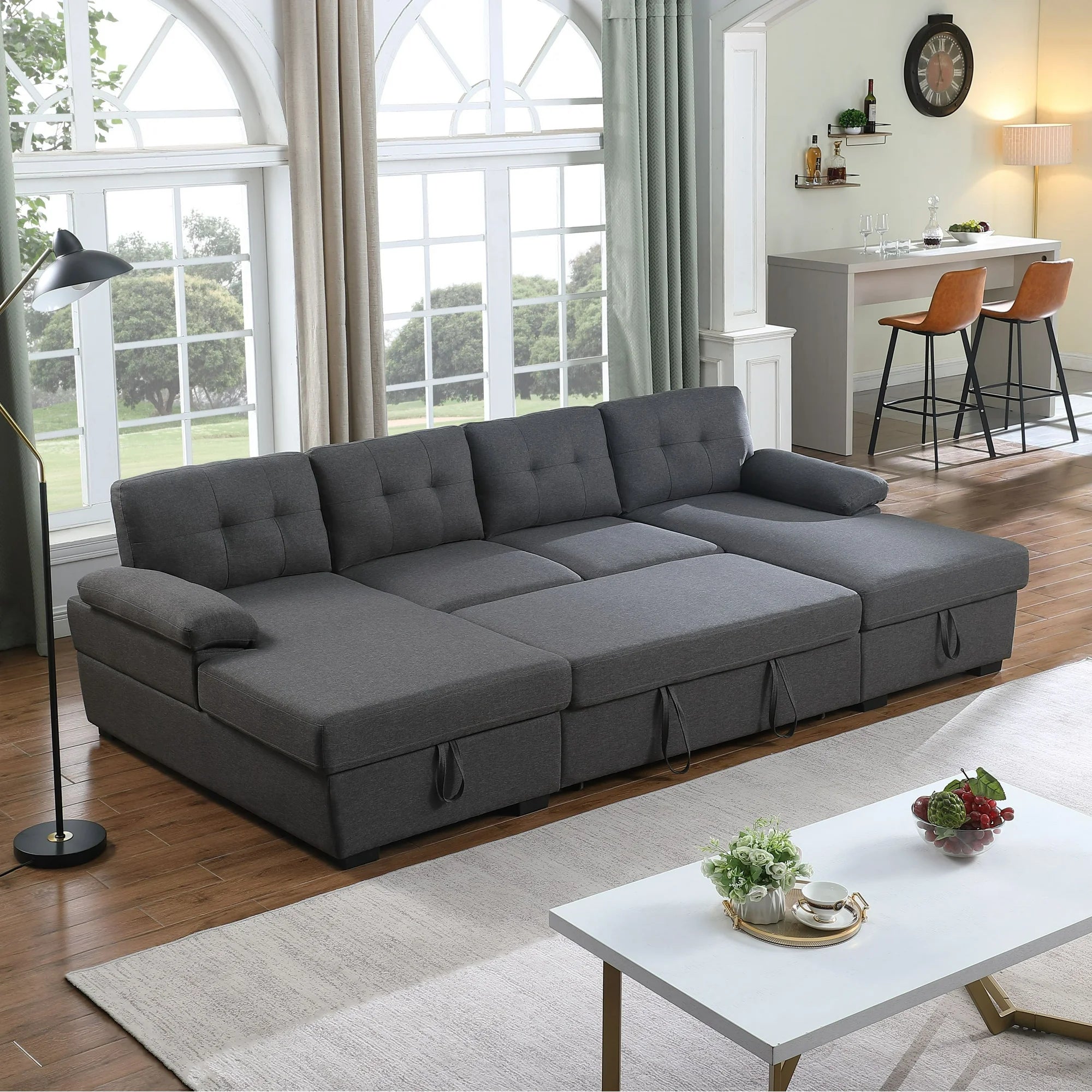 Sectional Sofa Bed - 7222 - Furniture Empire