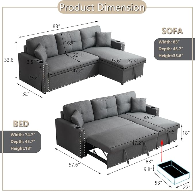 L-Shaped Sectional Sofa - 4777/4778