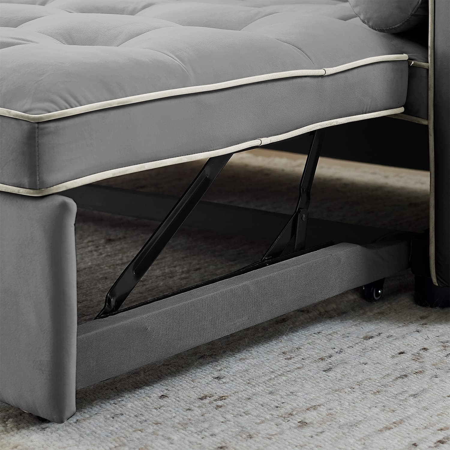 LE2310 Modern Velvet Loveseat Sofa Bed