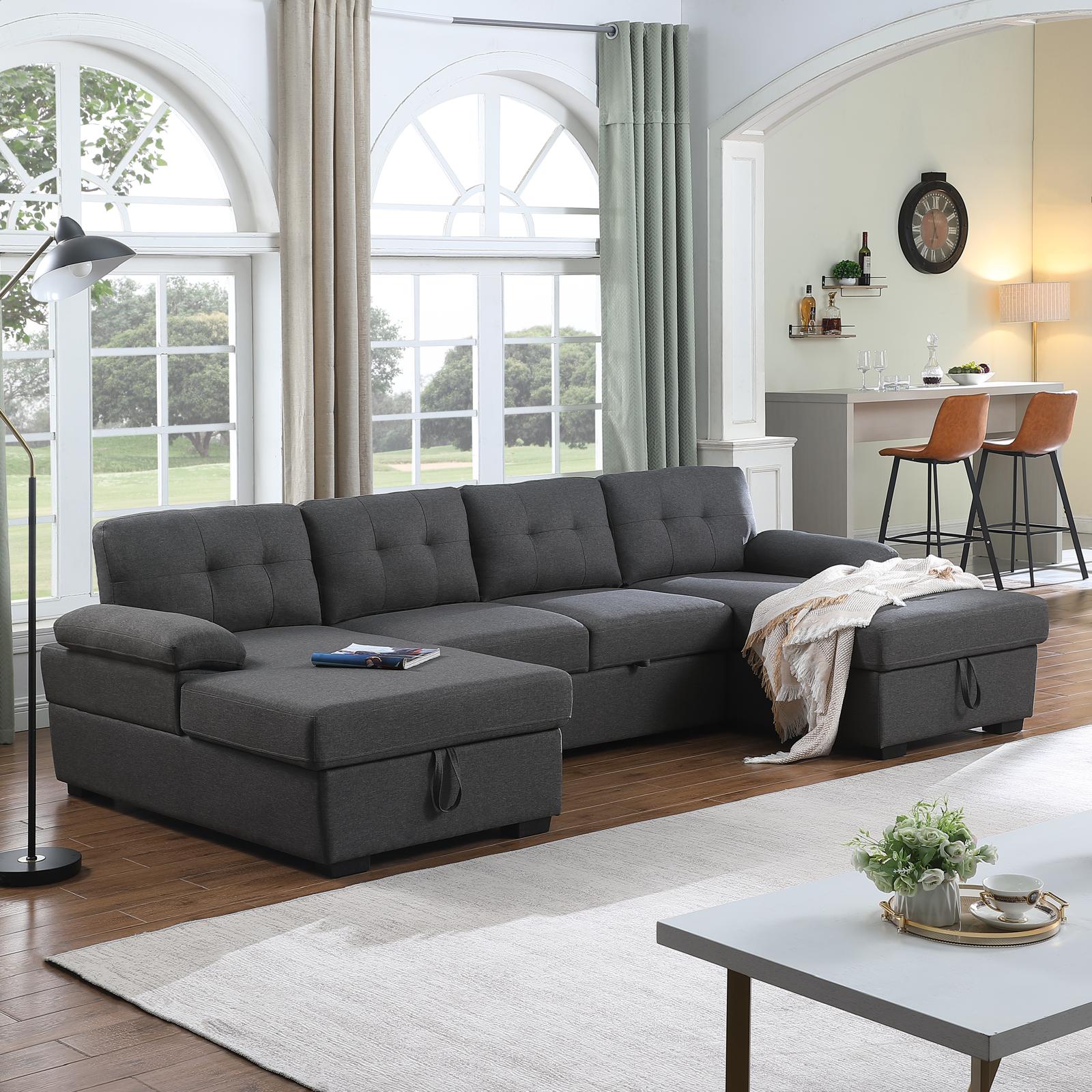 Sectional Sofa Bed - 7222 - Furniture Empire