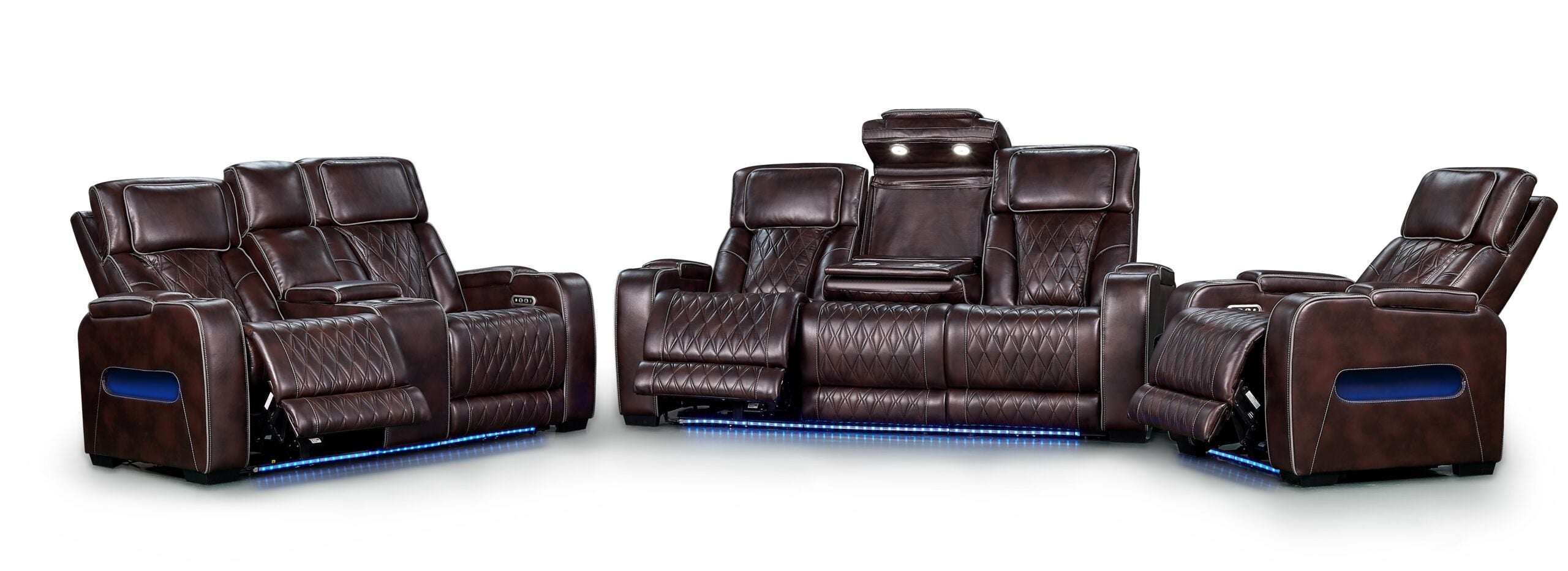 Rocky Luxury 3Pc Power Recliner - 7700