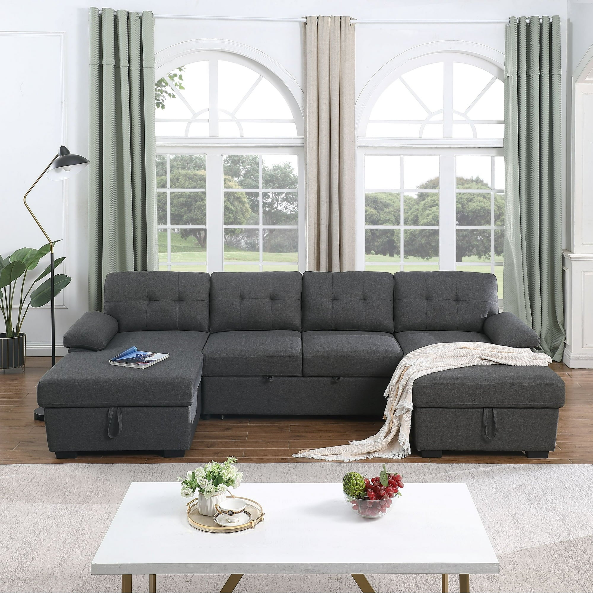 Sectional Sofa Bed - 7222 - Furniture Empire