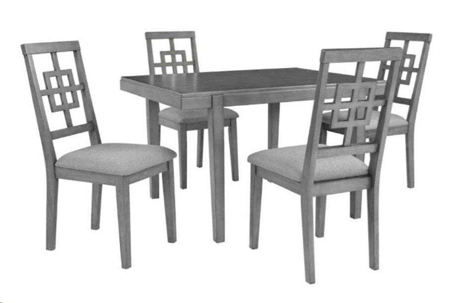 Centrix Dining Table + 4 Chairs - Furniture Empire