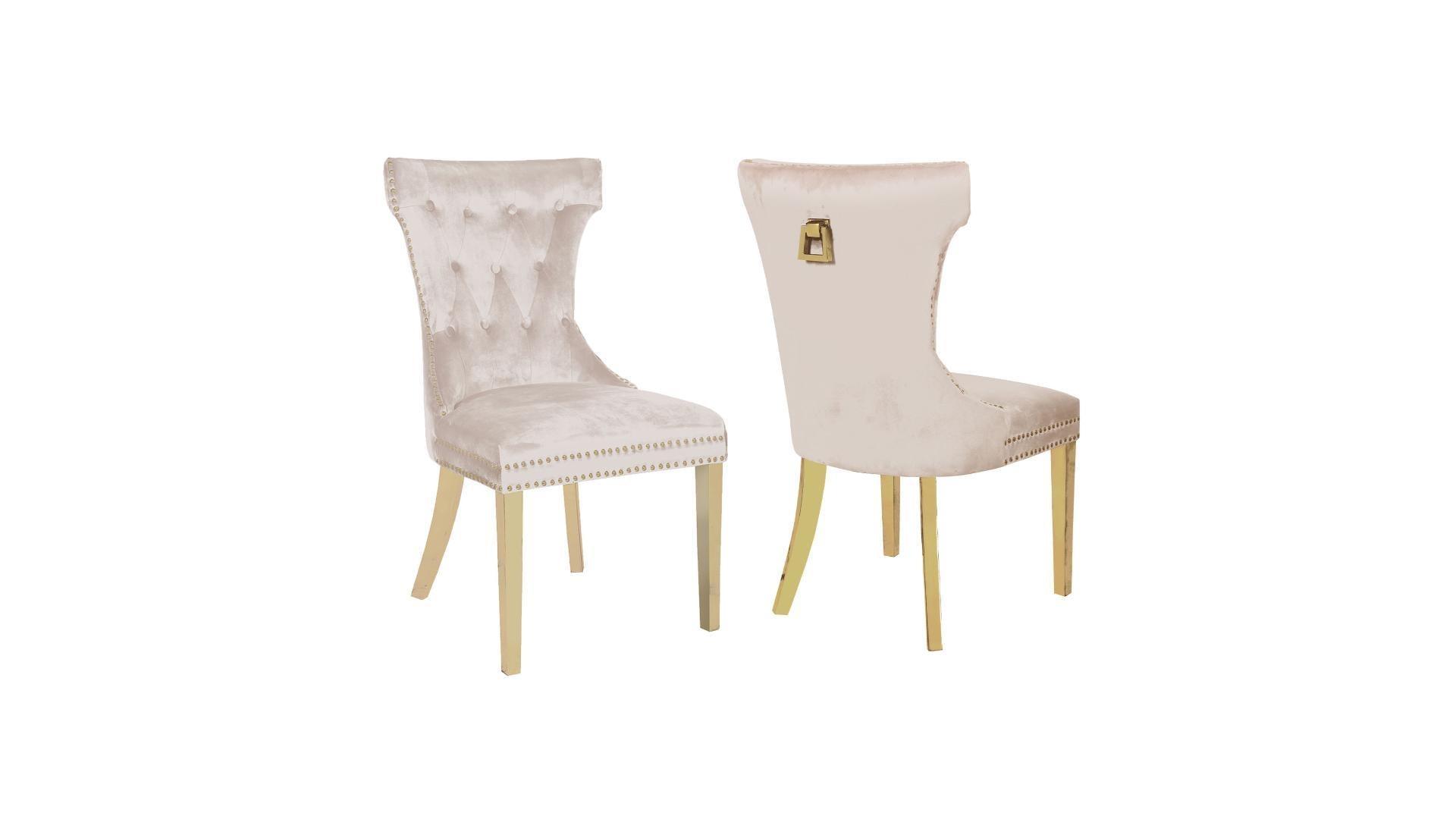 Rita Fabric Dining Chairs - Furniture Empire