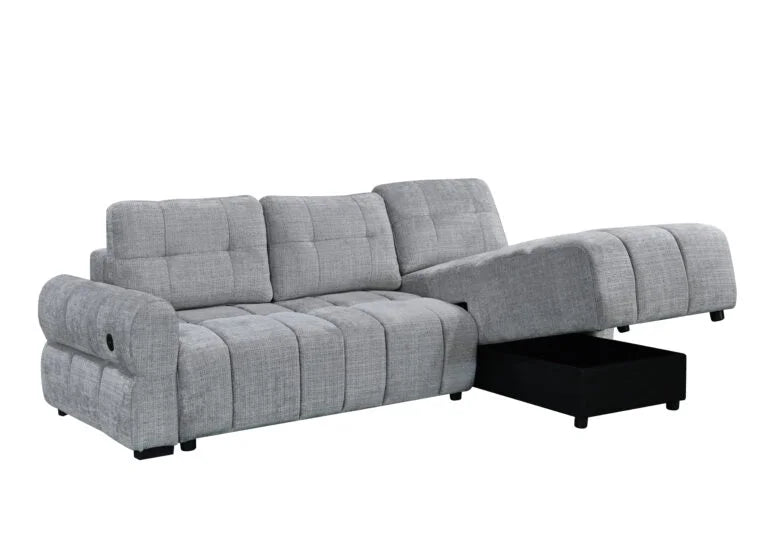 7890- L-Shape Sofa Bed With Storage Chaise