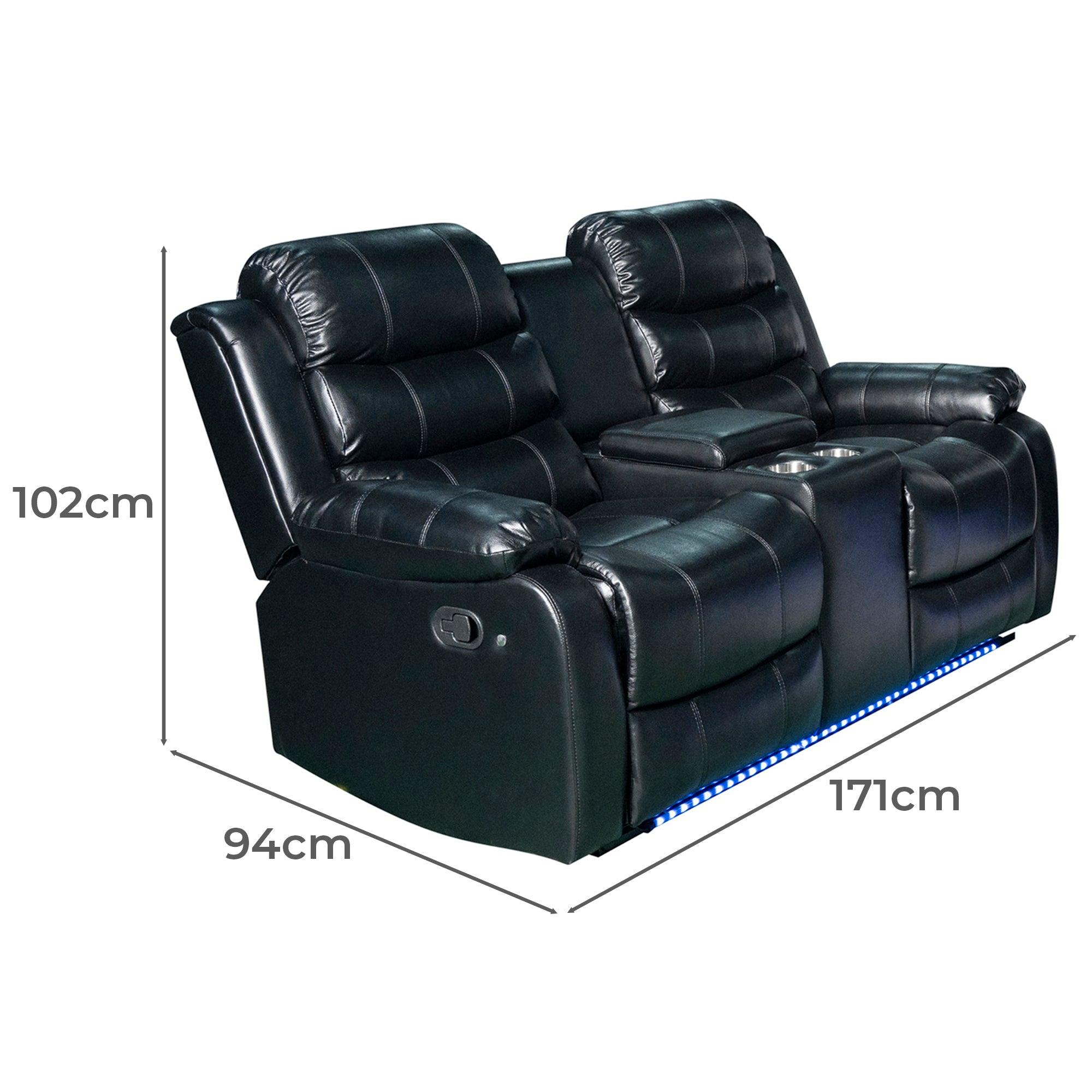 Living Room- Paco 3Pc Manual Recliner Set - Furniture Empire