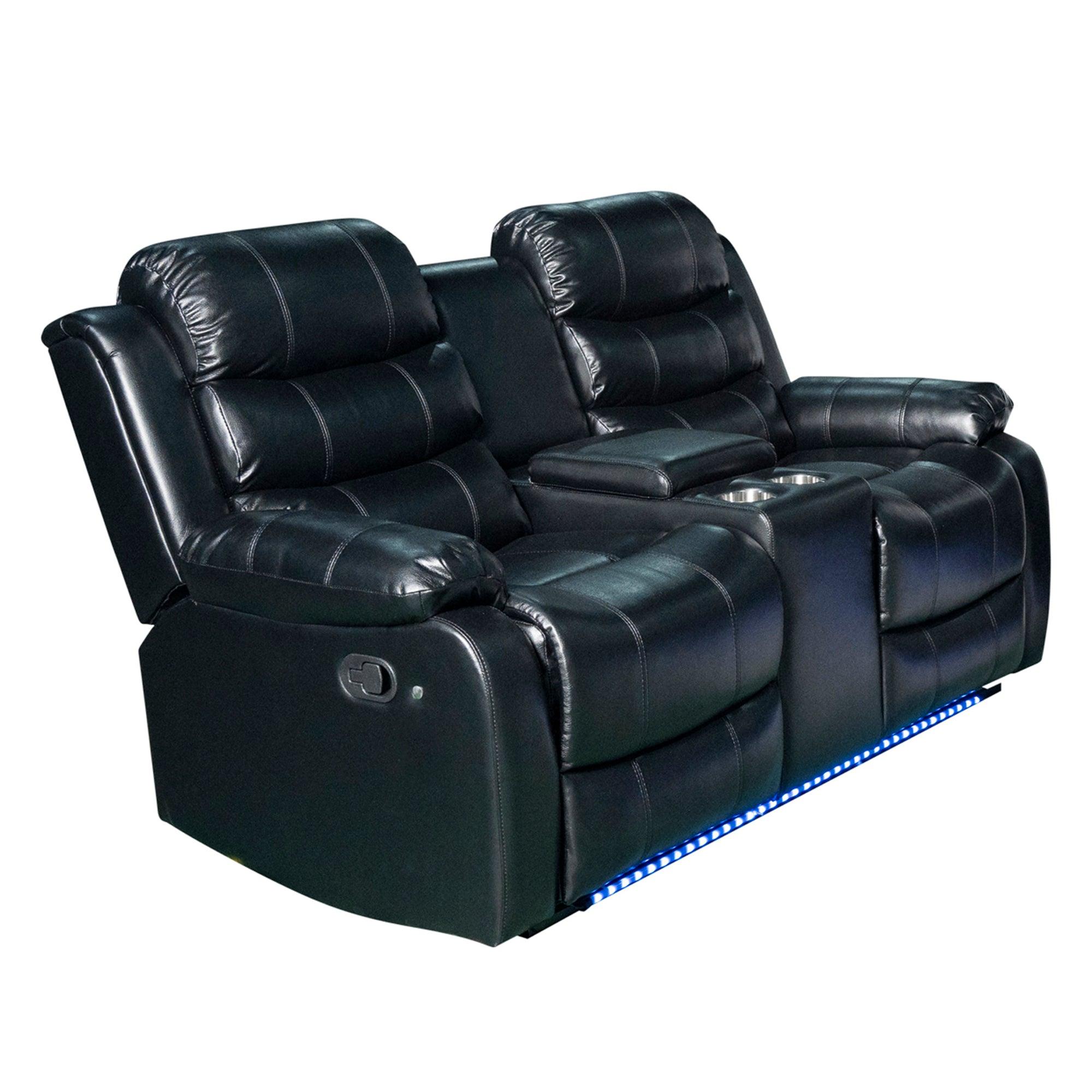 Living Room- Paco 3Pc Manual Recliner Set - Furniture Empire