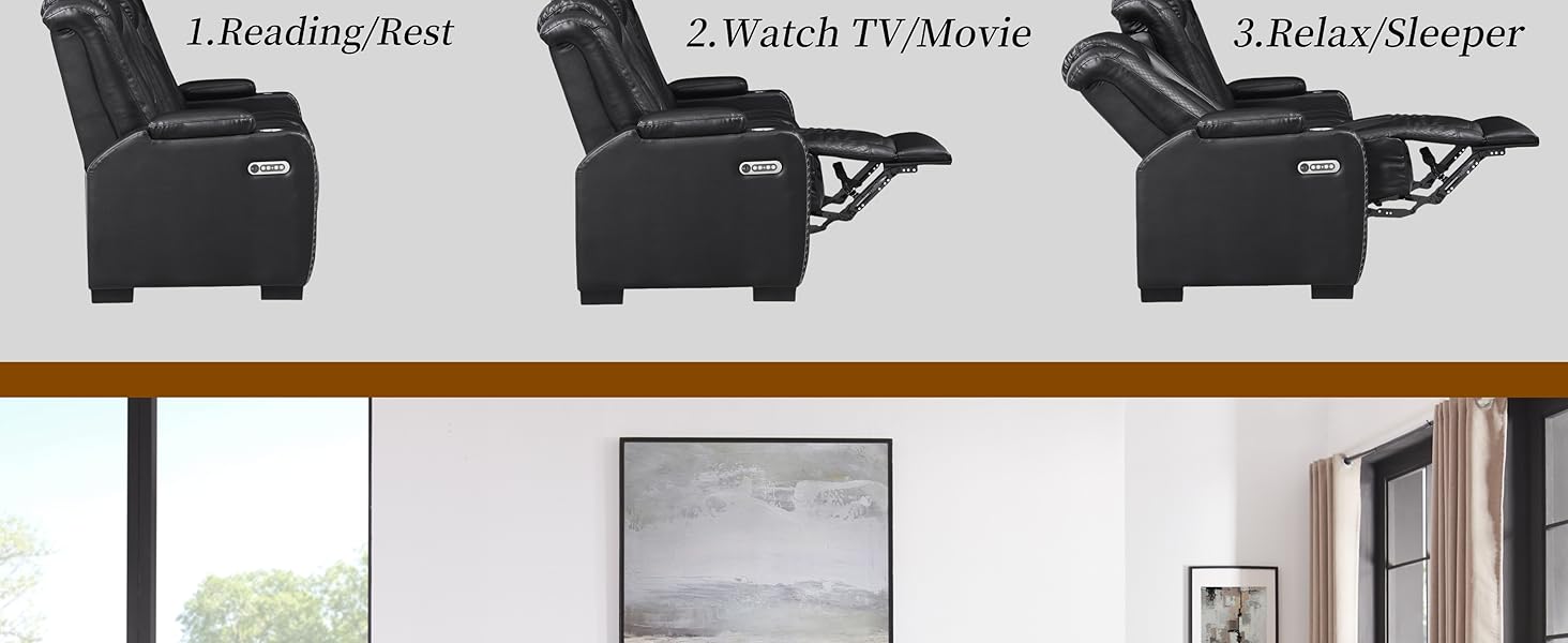 Duel Power Reclining Sofa Set - 10065