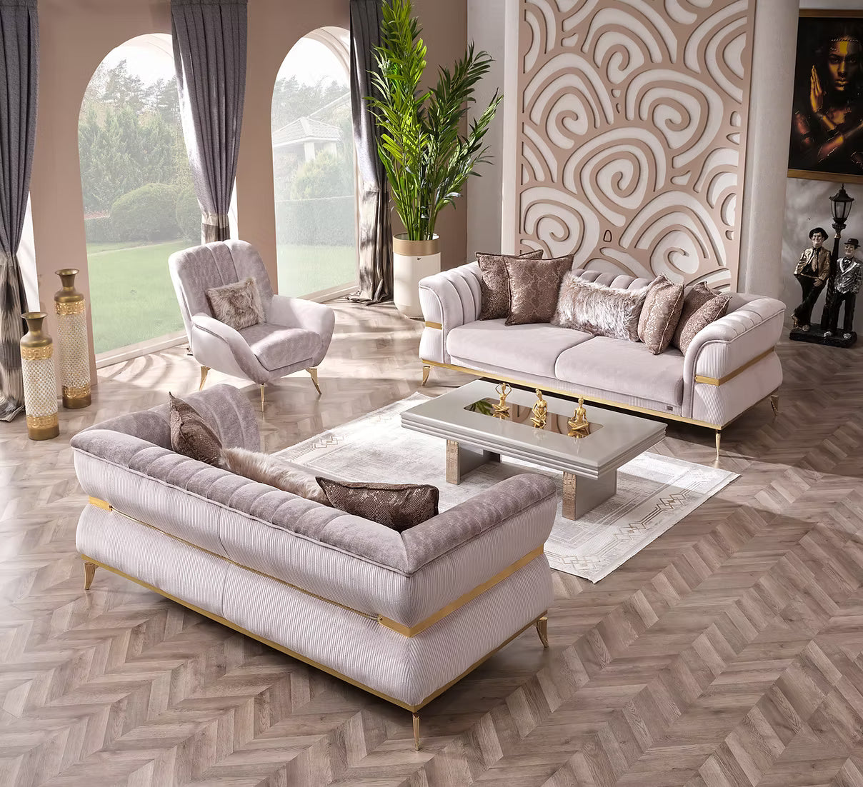 Nehir Luxury Sofa Set