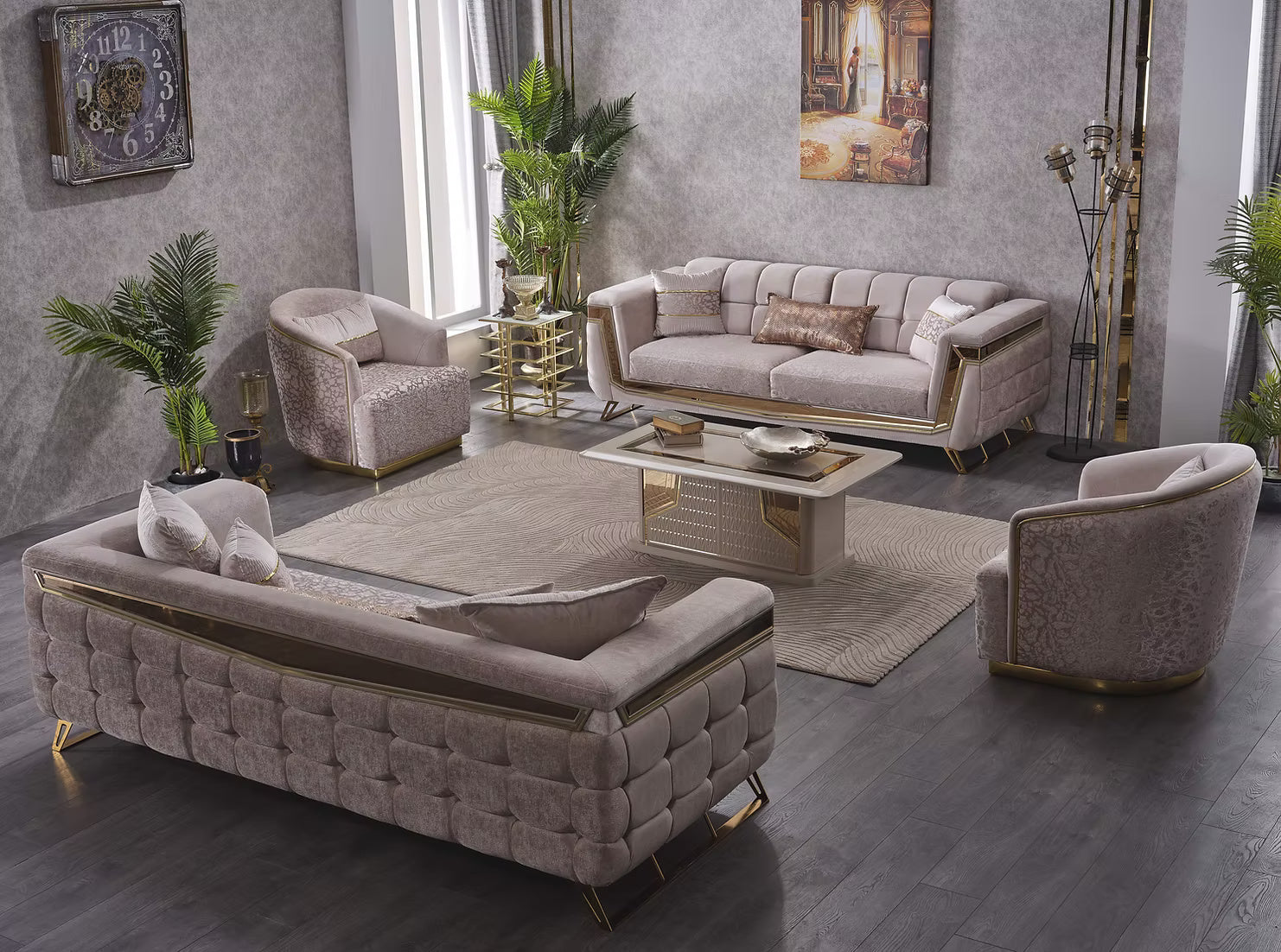 Maximo Luxury Sofa Set