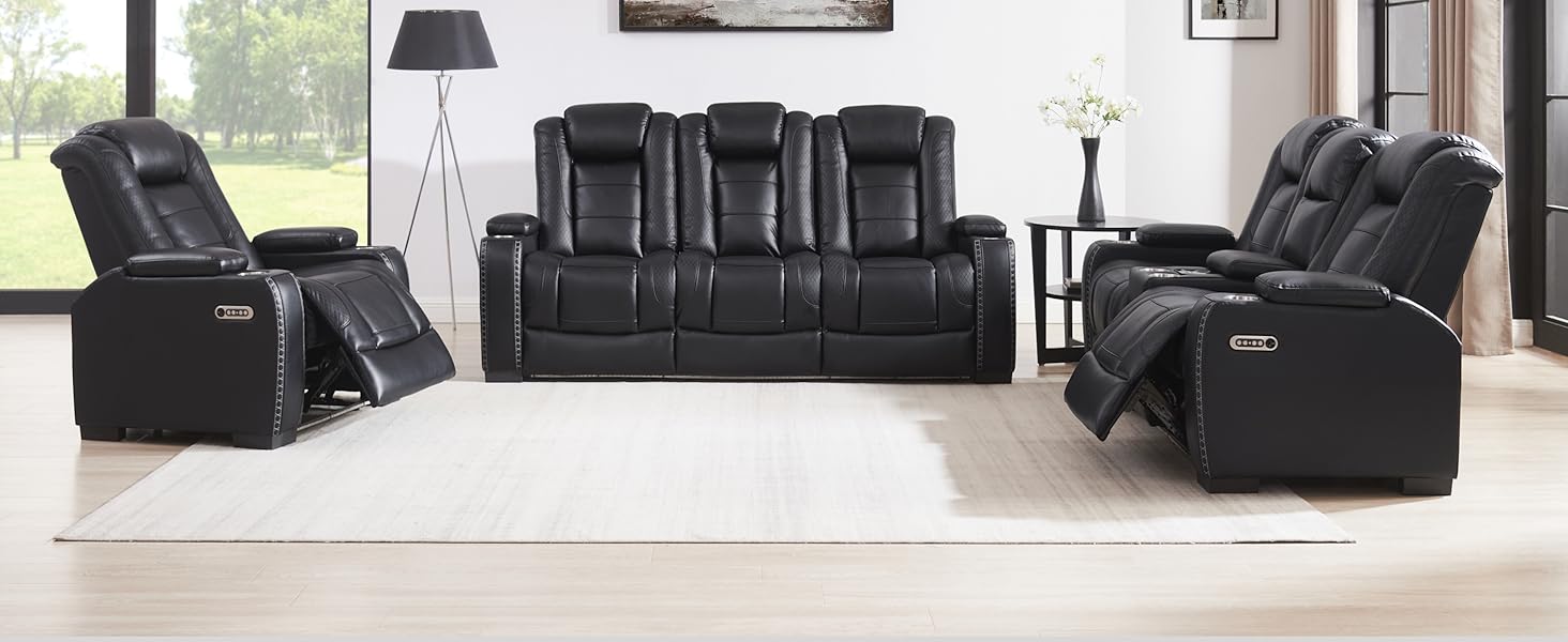 Duel Power Reclining Sofa Set - 10065