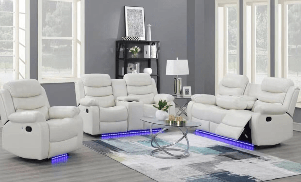 Living Room- Paco 3Pc Manual Recliner Set - Furniture Empire