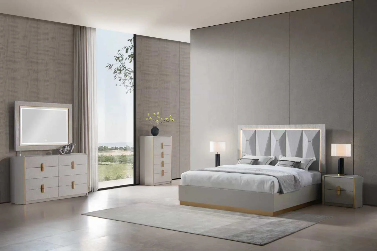 Sydney - Lacquer Finish bedroom set