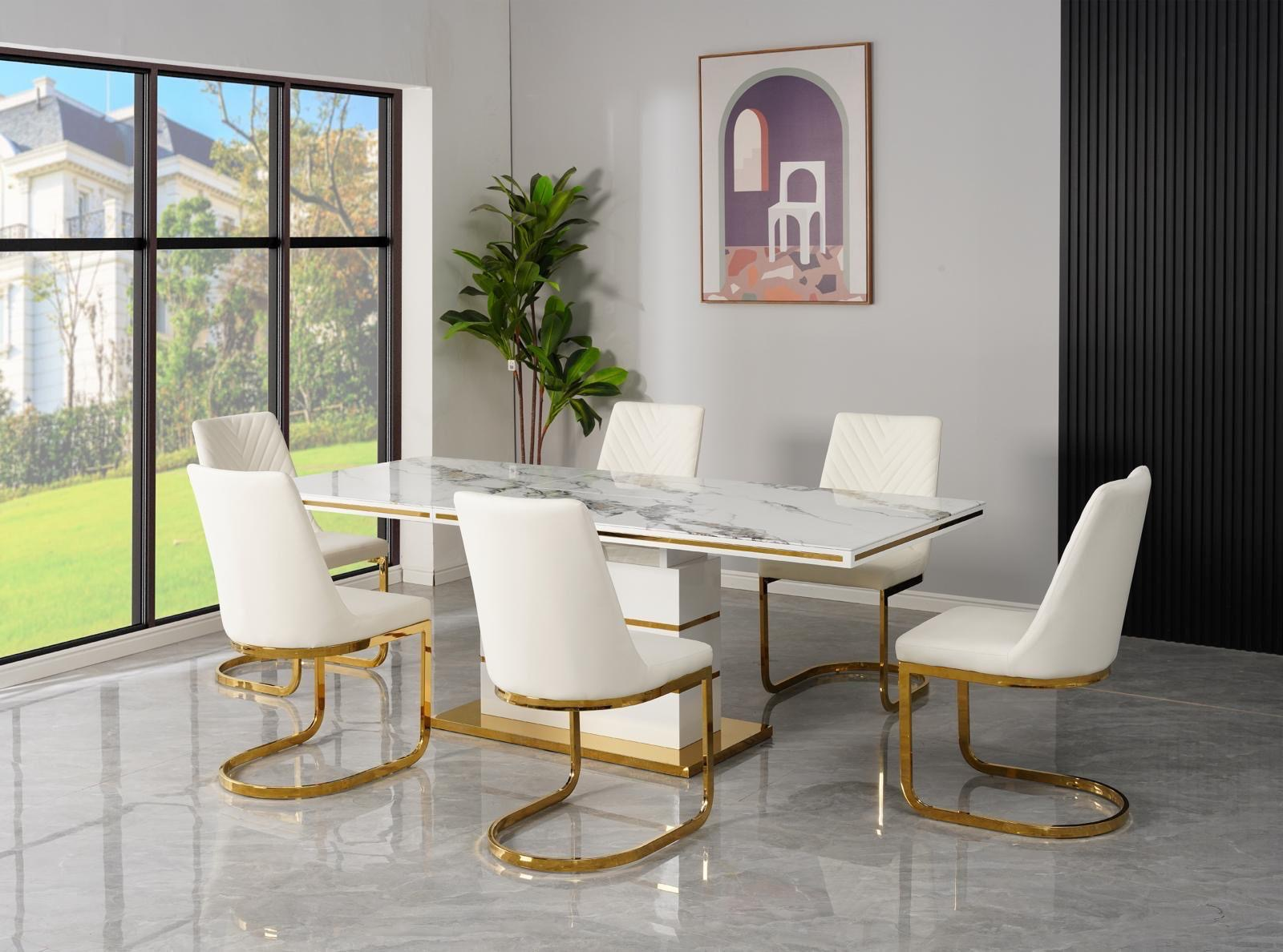 Luxor - 7Pc Dining Set - Furniture Empire