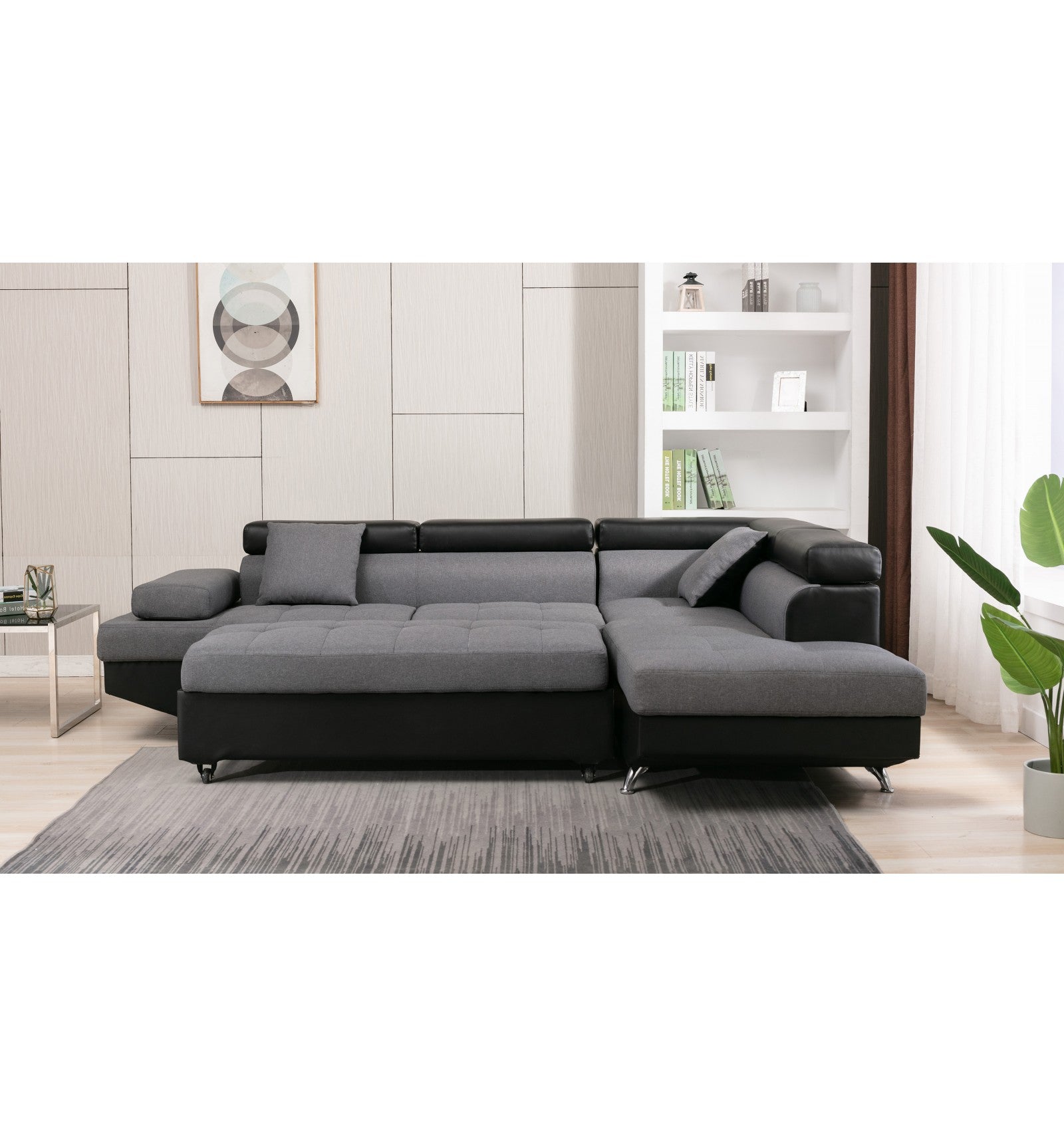 Two Tone Sectional Sofa - 1899