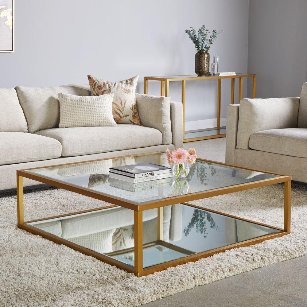 Caspian Coffee Table & Console Table - Furniture Empire