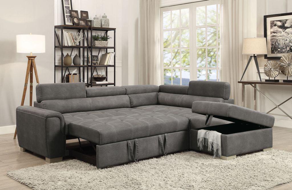 Carolina Sectional Sofa With Pullout Bed - Furniture Empire