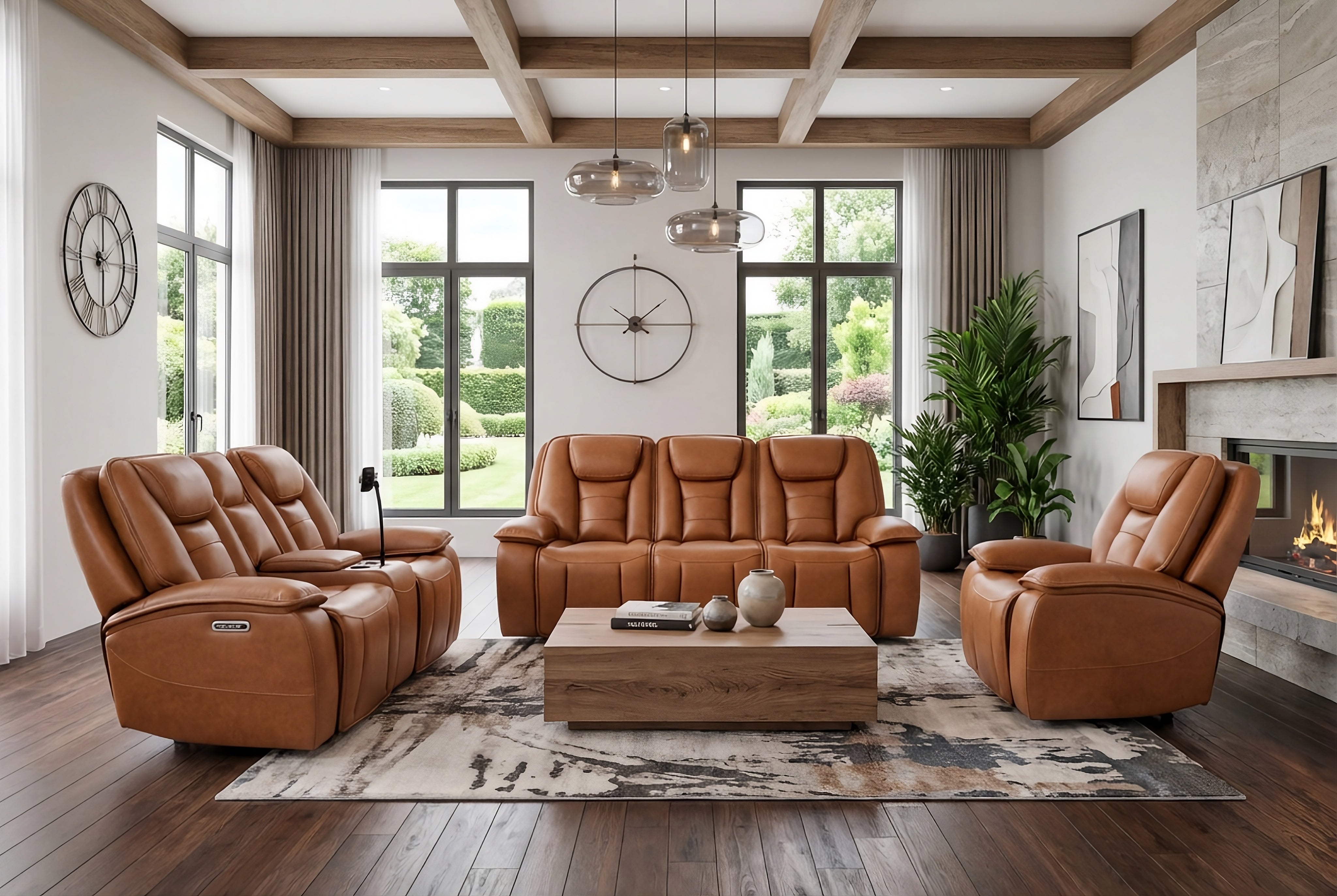 Power Recliner Sofa Set - L4165-HENESSEY
