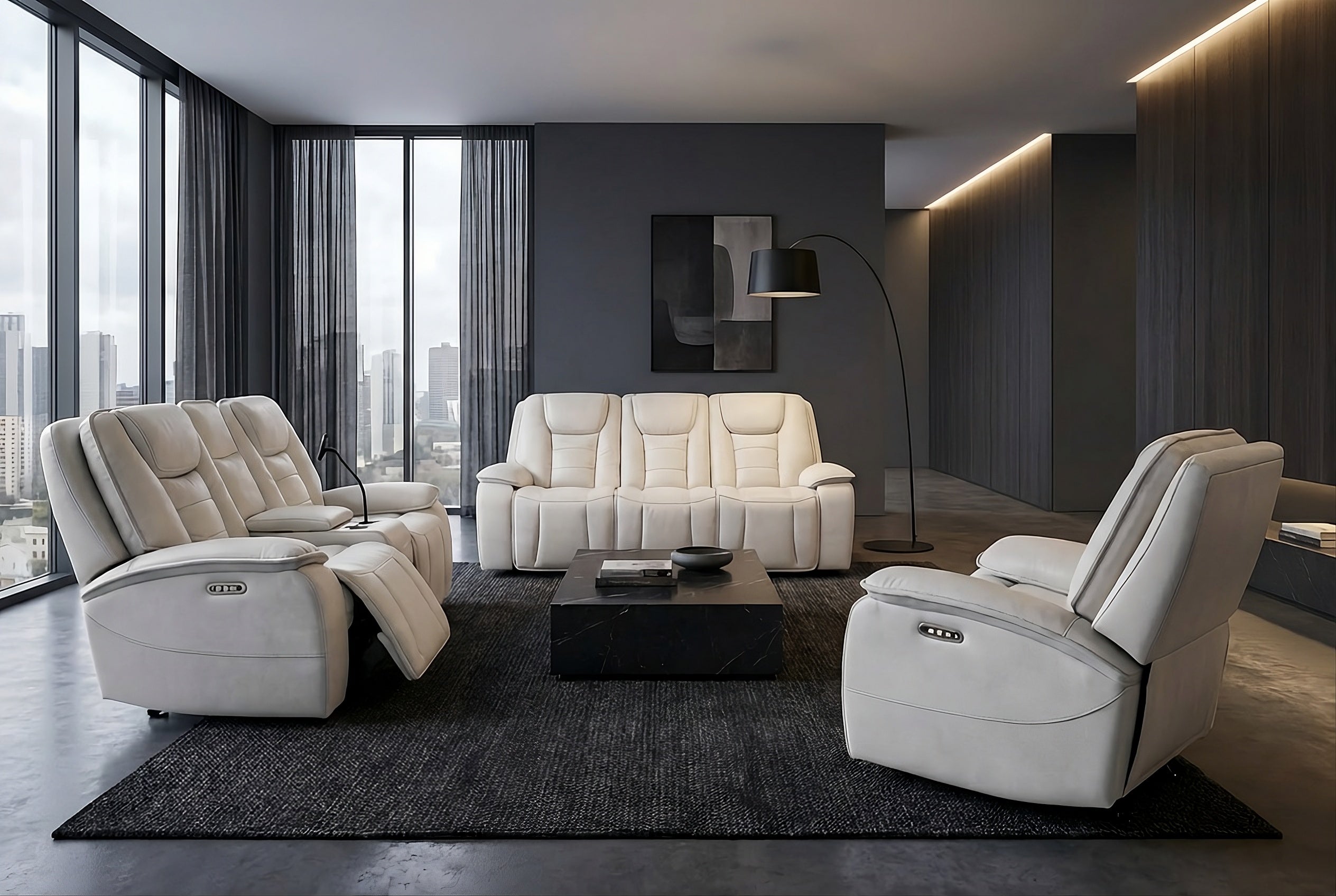 Power Recliner Sofa Set - L4165-HENESSEY