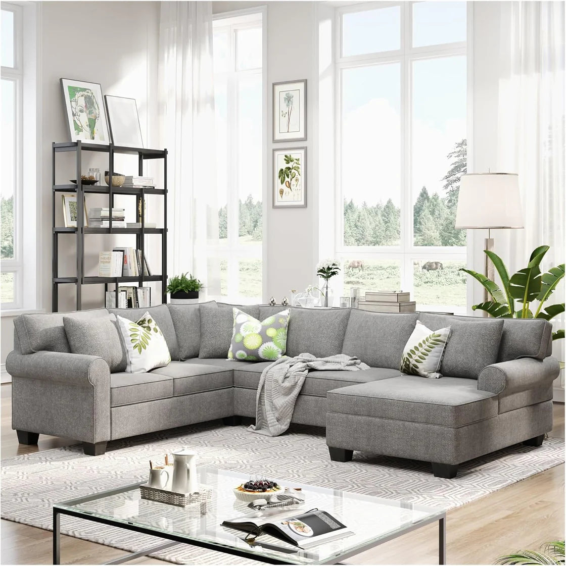 Stylish Sectional Sofa - 555 - Furniture Empire