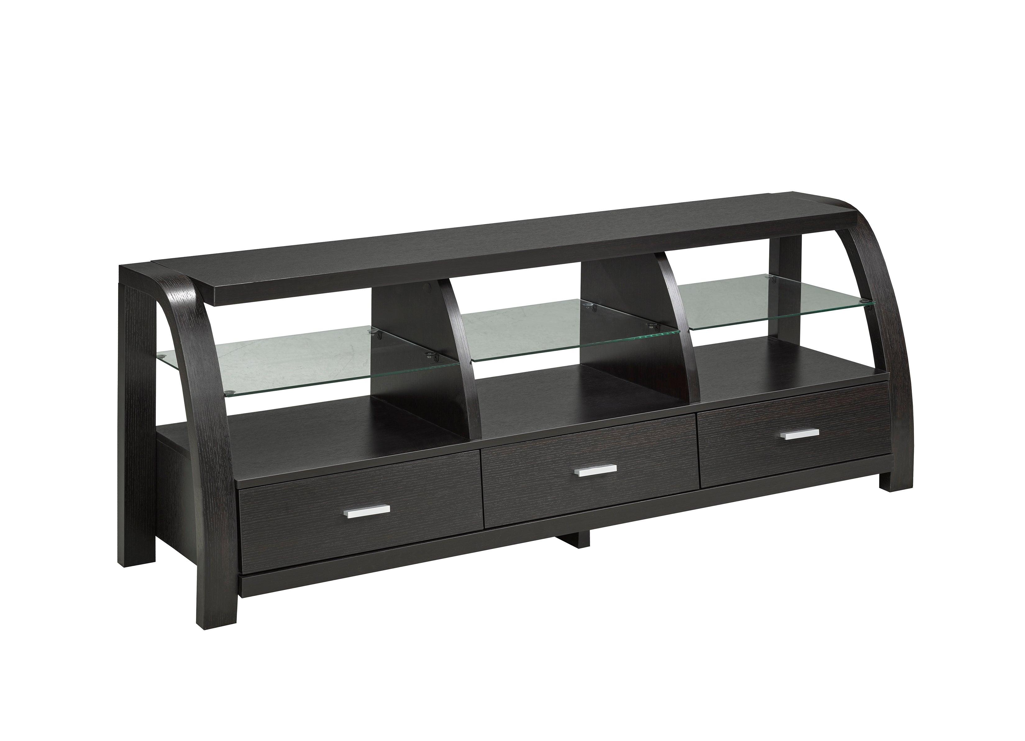 GLASS TV STAND - 60" - Furniture Empire