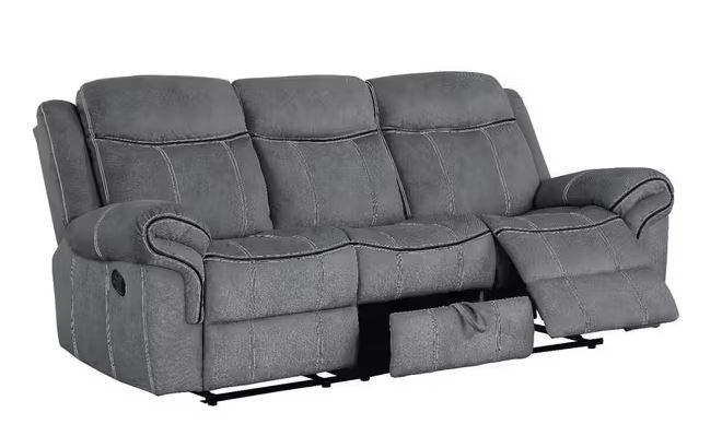 3Pc Manual Fabric Recliner - 0028 - Furniture Empire