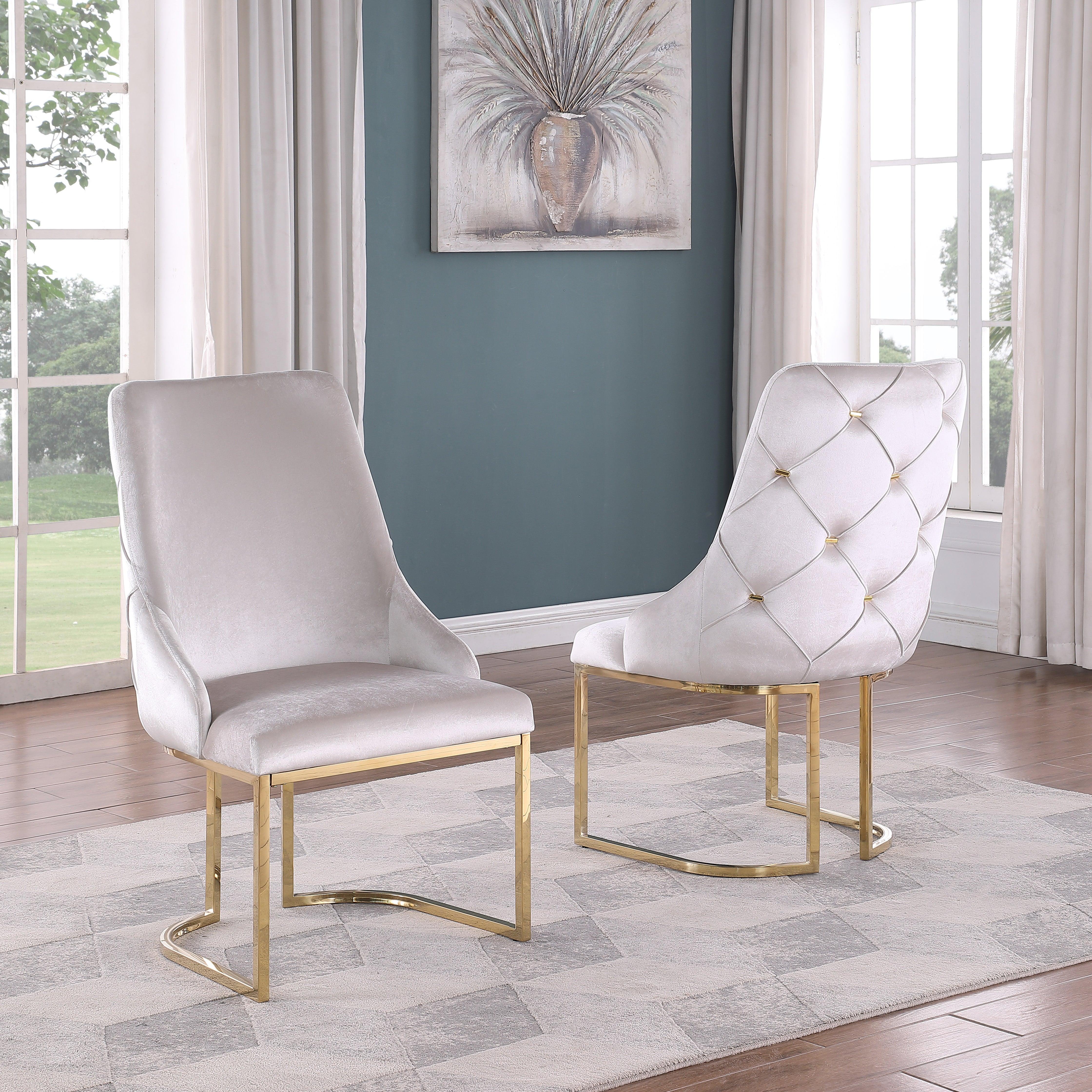 Velvet Dining Chairs - 6900 - Furniture Empire