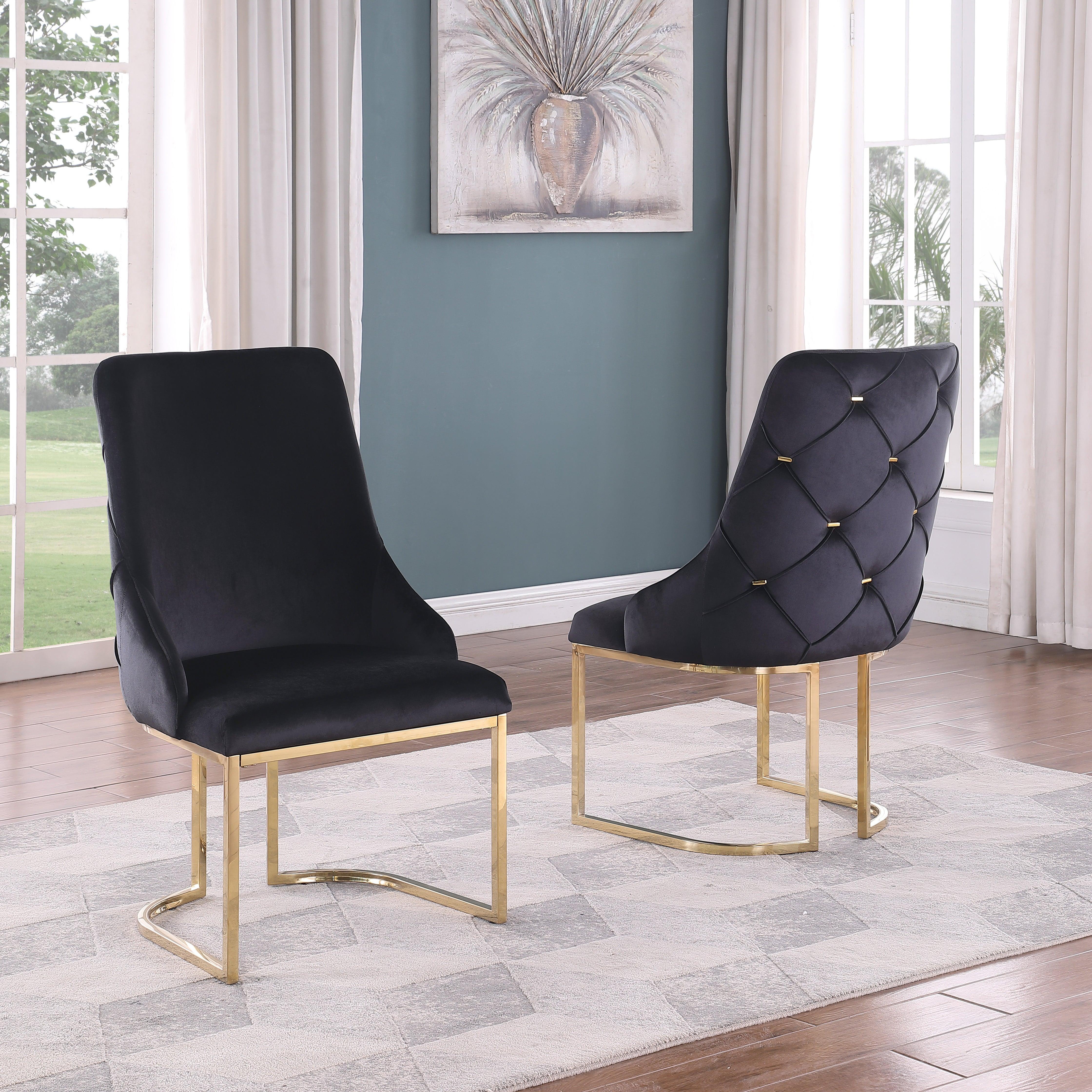 Velvet Dining Chairs - 6900 - Furniture Empire