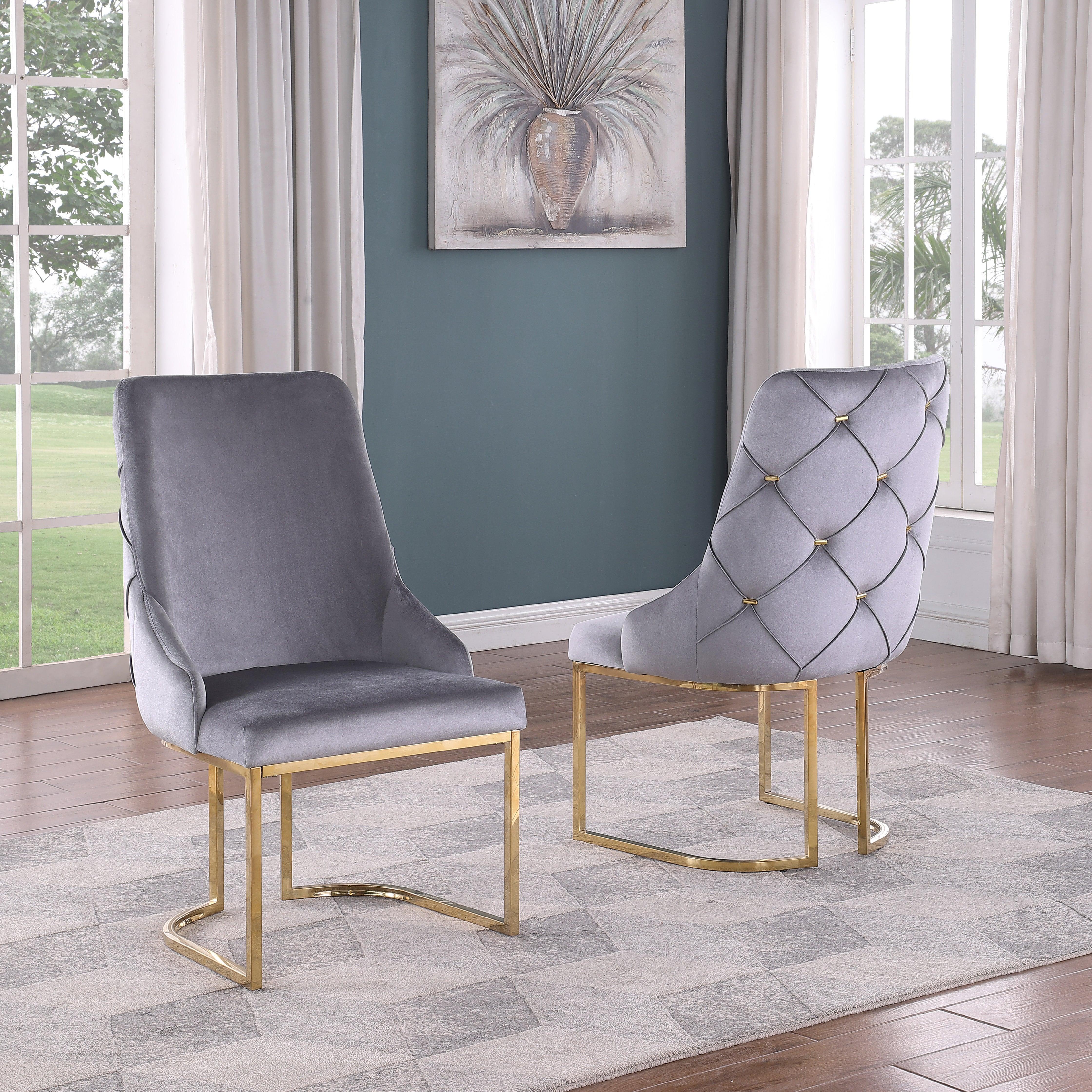 Velvet Dining Chairs - 6900 - Furniture Empire