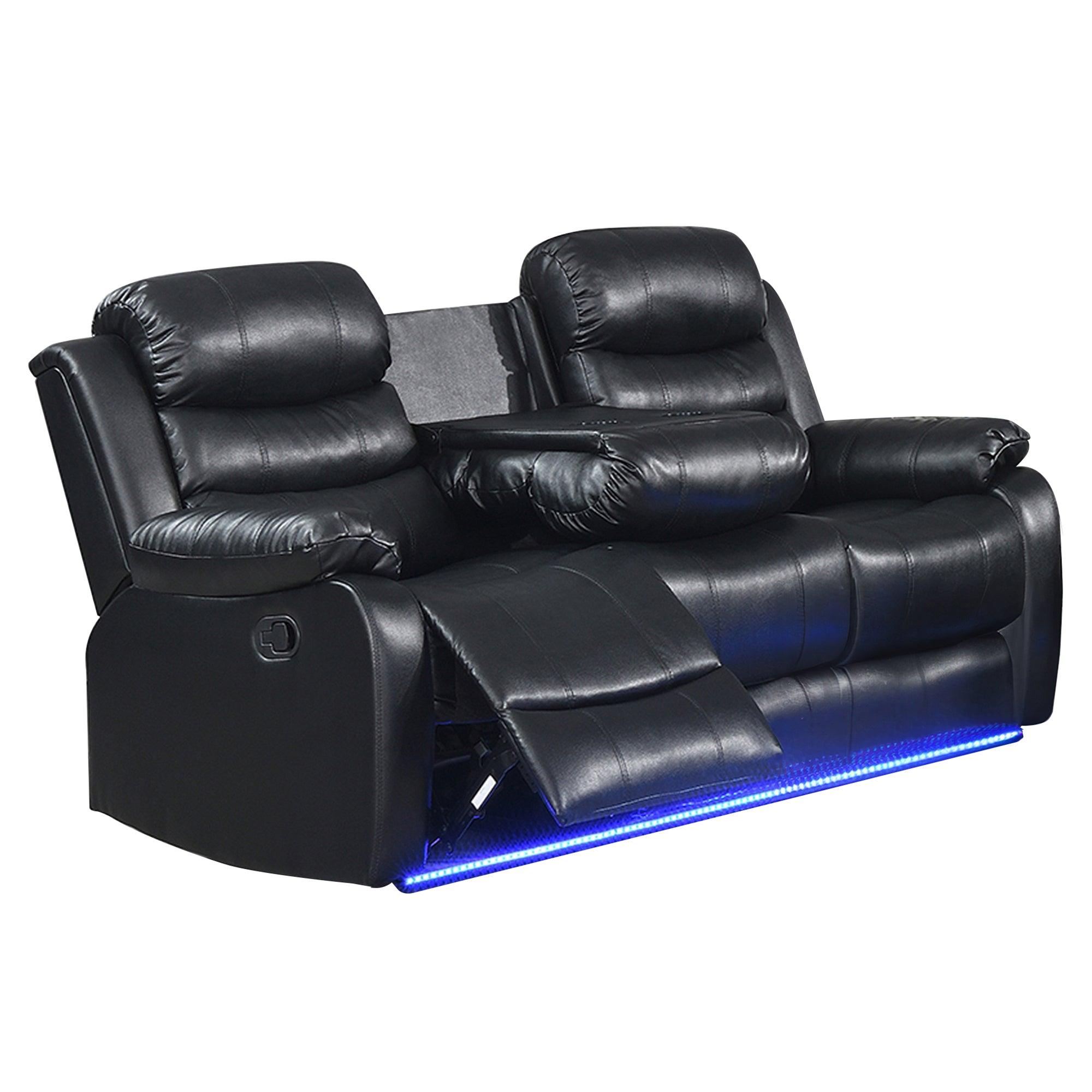 Living Room- Paco 3Pc Manual Recliner Set - Furniture Empire
