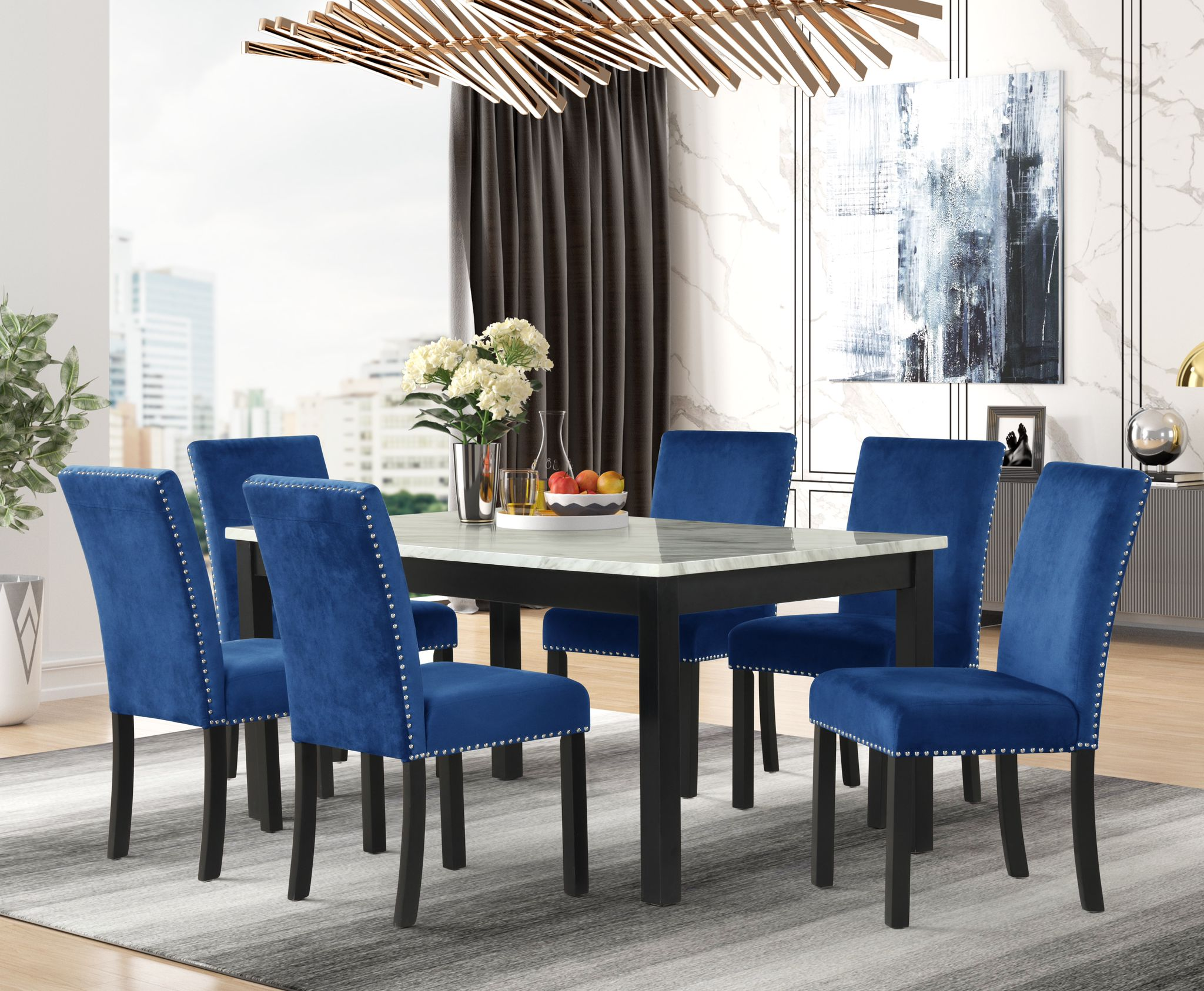 7 Piece Dining Set - Mirca