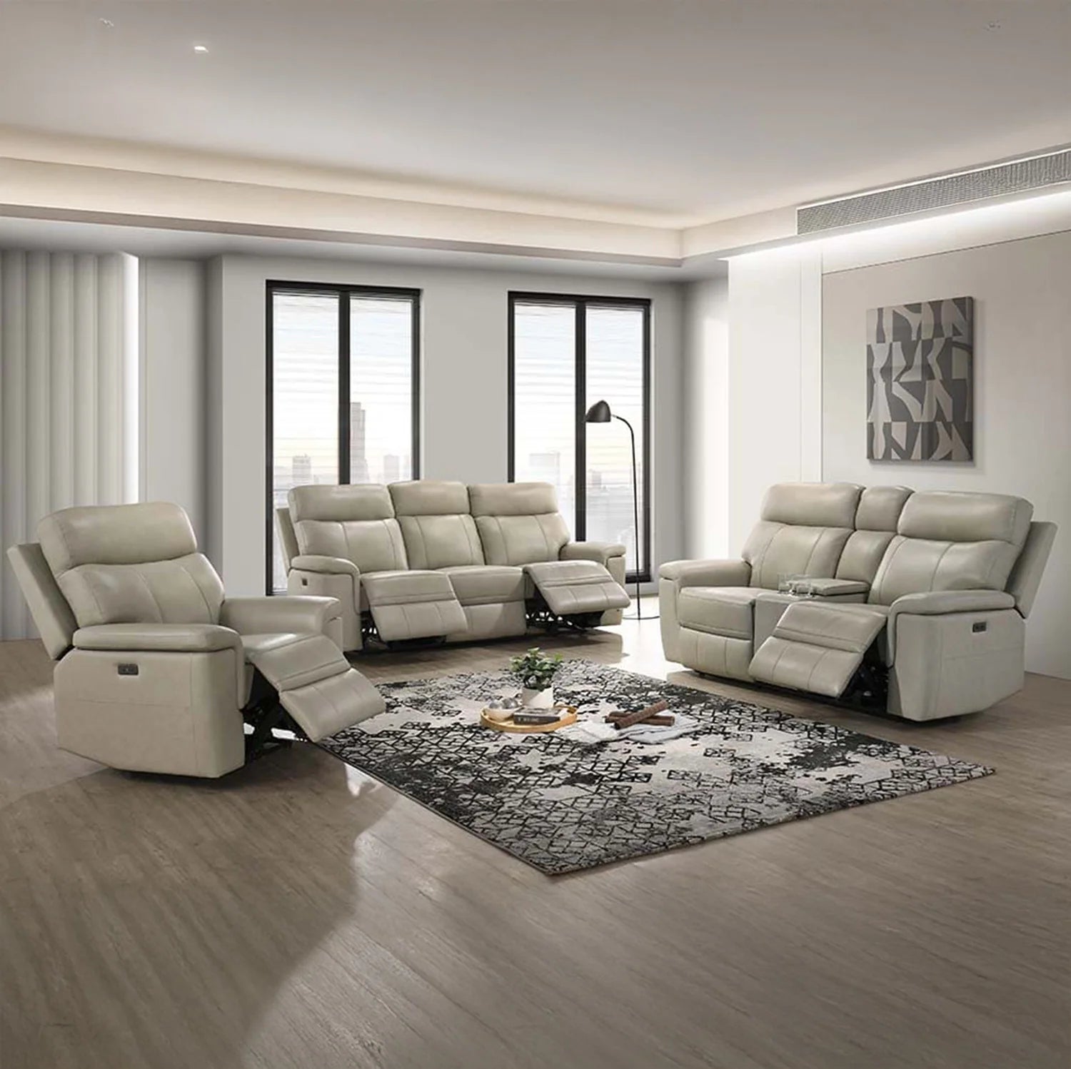 3 Pcs Power Recliner Sofa Set - L3175-PALOMA