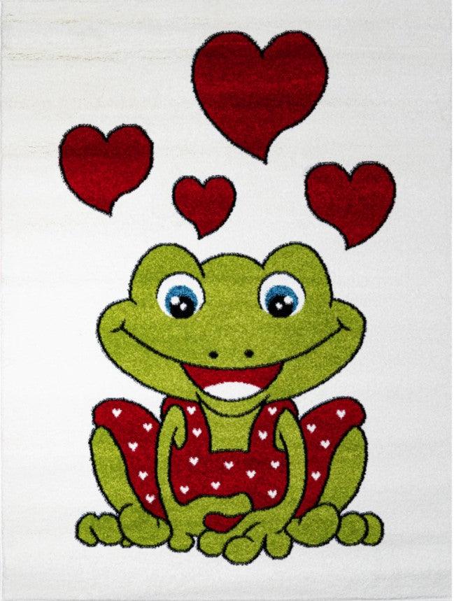 Children’s Valentine Frog Rug - Furniture Empire