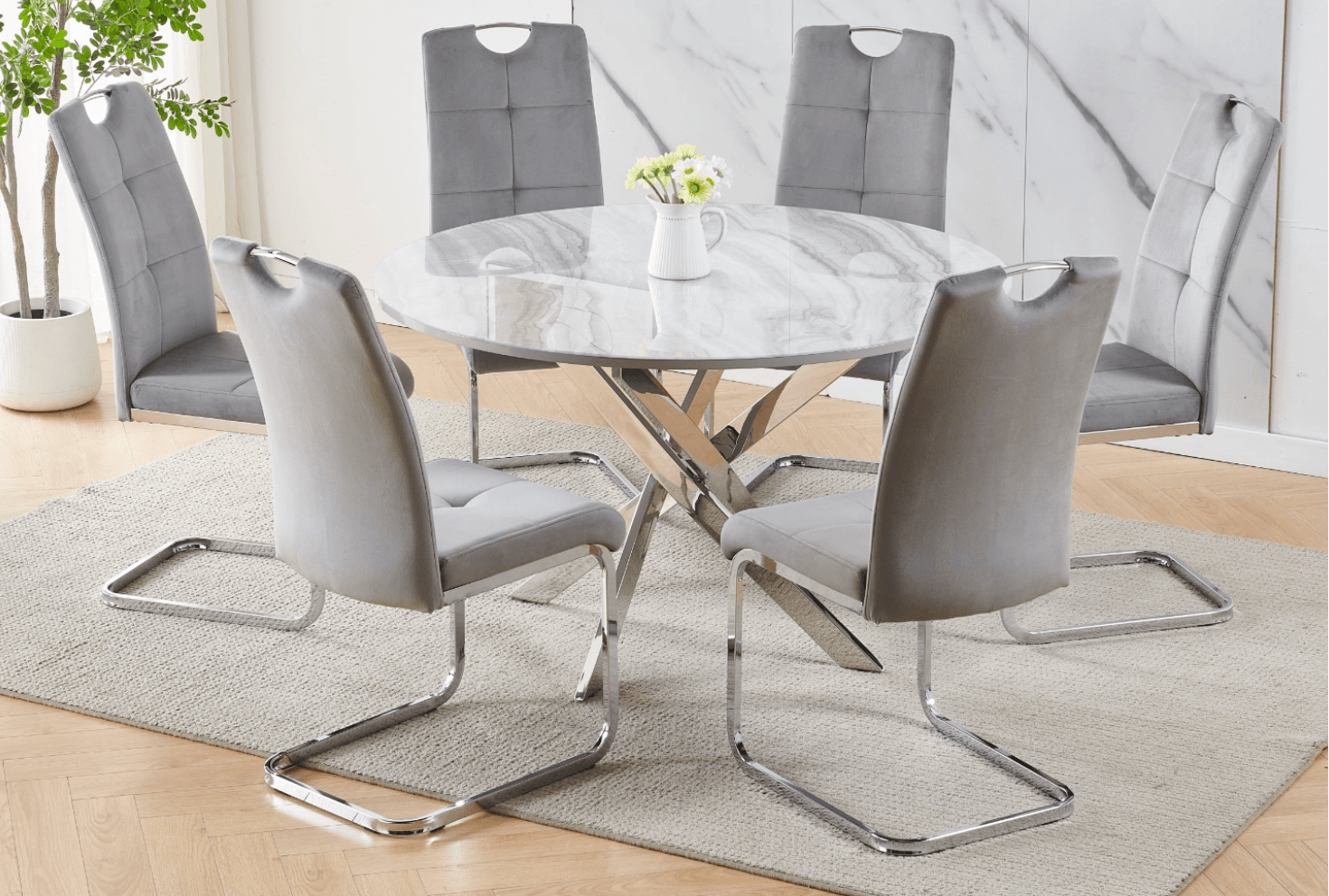 Harmony Haven 7-Piece Dining Table Set - Furniture Empire