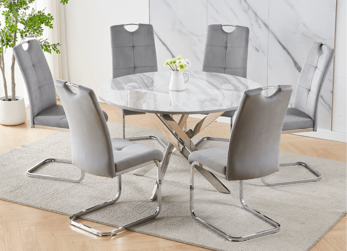 Harmony Haven 7-Piece Dining Table Set - Furniture Empire