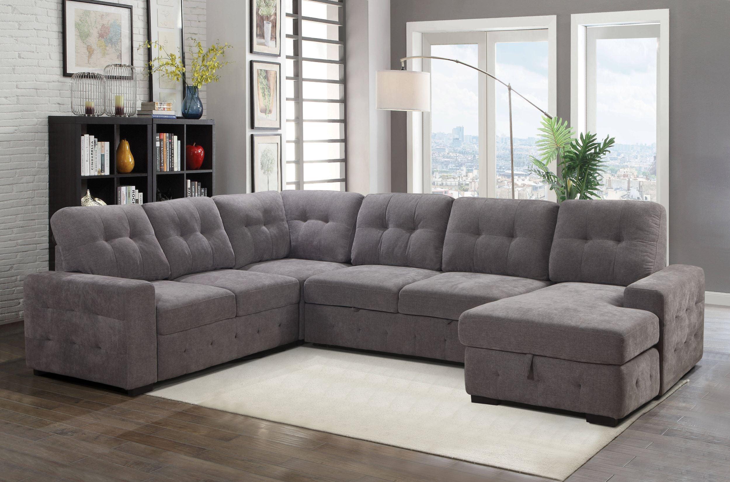 Sectional Sofa Bed - 3636 - Furniture Empire