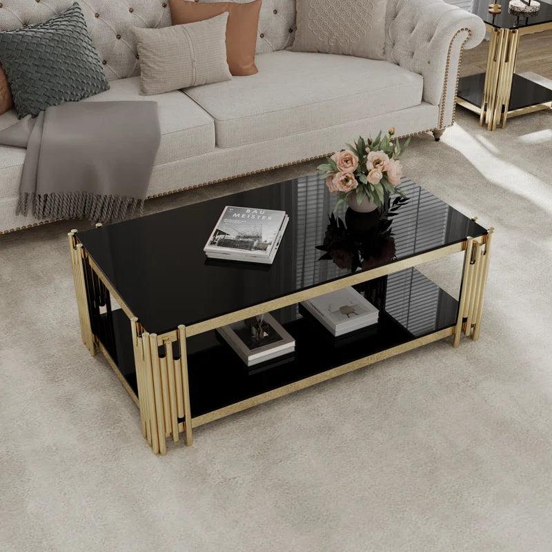 Ethan - Black Table Set - Furniture Empire