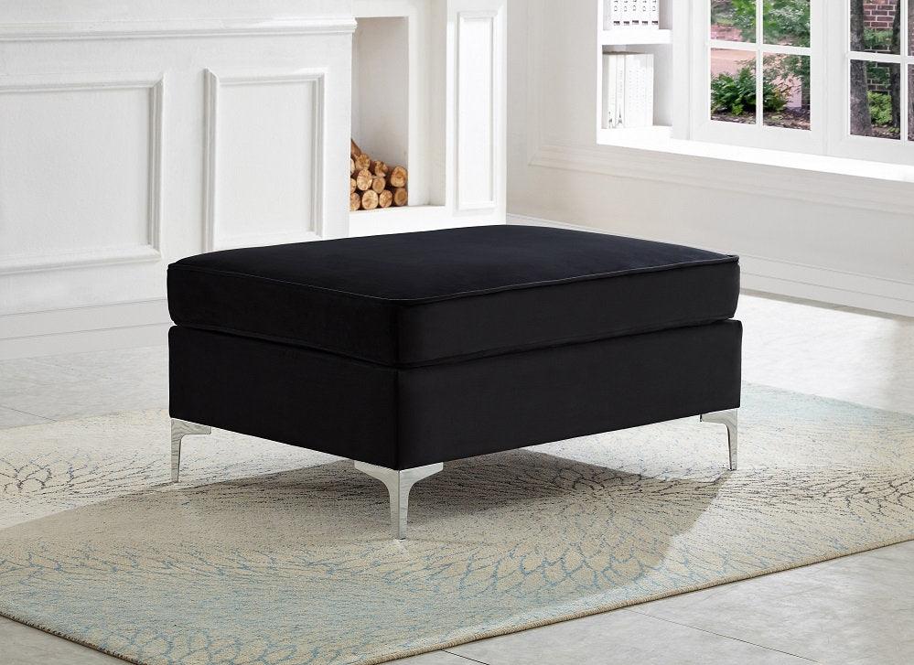 Velvet Ottoman - IF-9281 - Furniture Empire