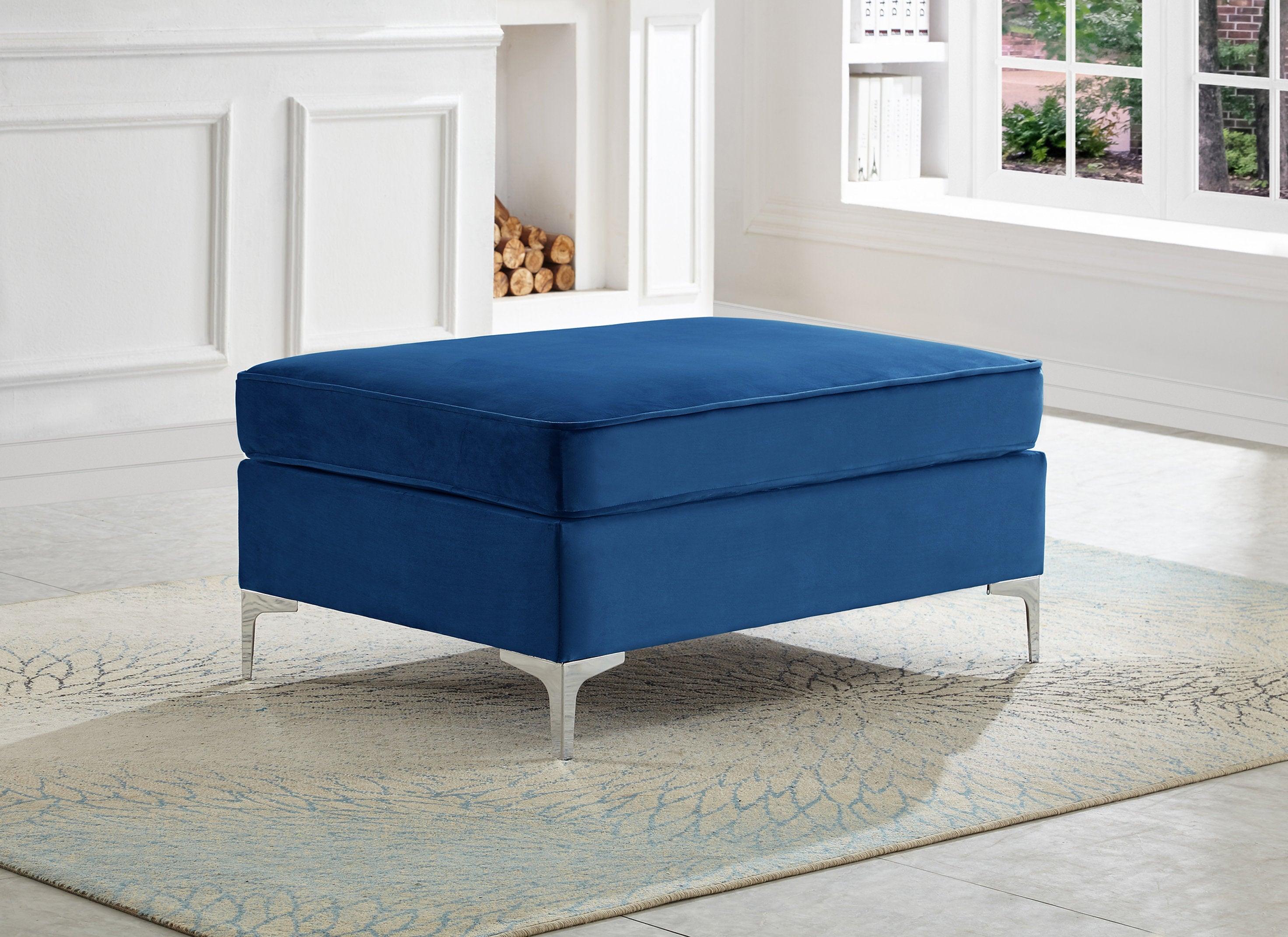 Velvet Ottoman - IF-9281 - Furniture Empire