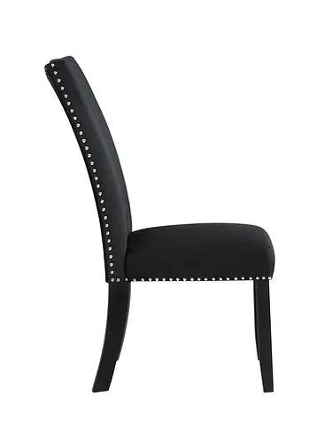 Black Velvet Dining Chairs - C-1605 - Furniture Empire