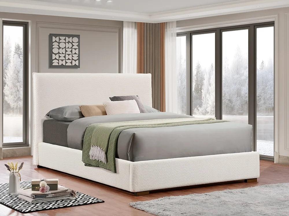 Modern Boucle Fabric Bed Frame - IF- 5568 - Furniture Empire