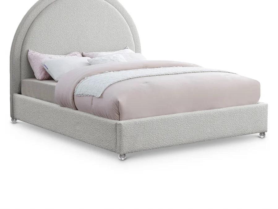 Cream Boucle Bed Frame - IF 5205 - Furniture Empire