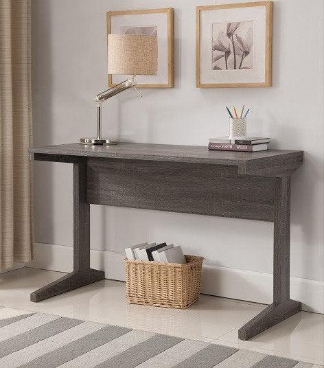 Grey Desk with L-Shaped Legs - FE7006 - Furniture Empire