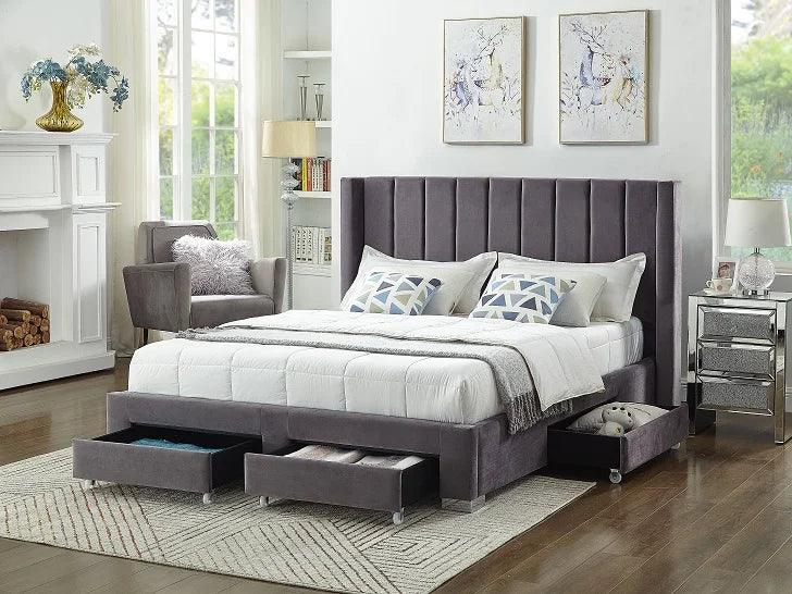 Bed Frame With Storage - IF 5310 - Furniture Empire